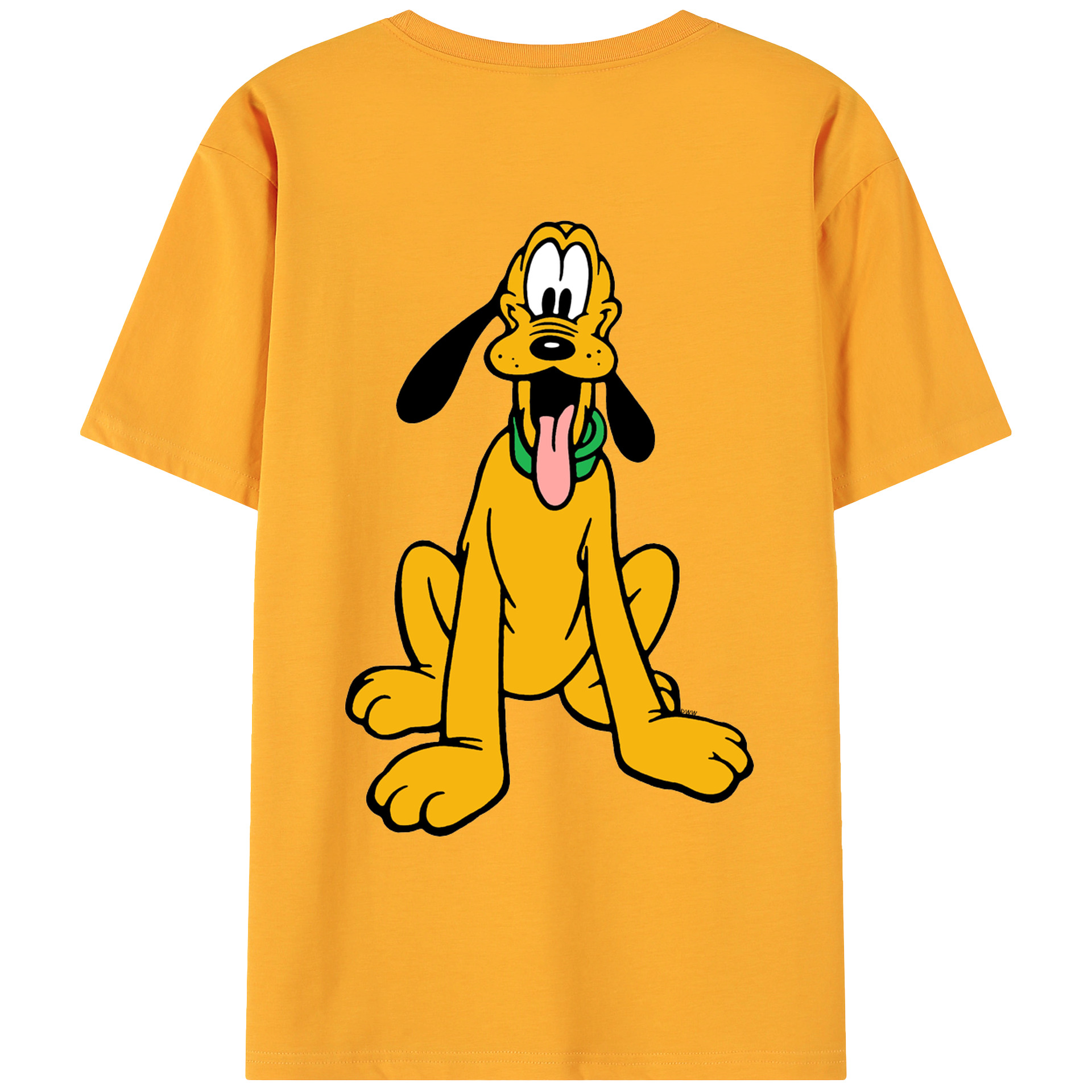 ミッキーマウス Mickey Mouse 綿100％ メンズ半袖Tシャツ（バックプリント） 通気性