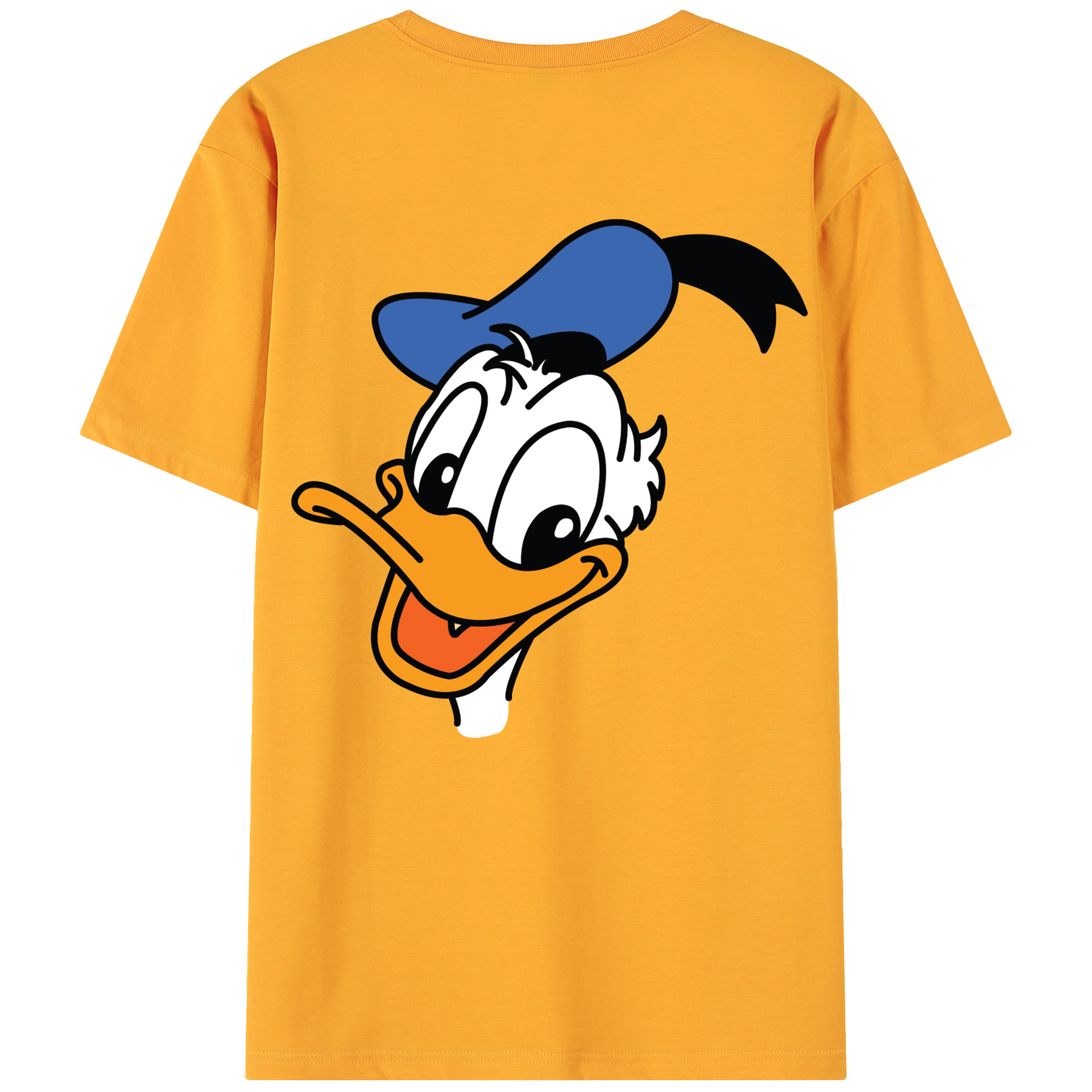 ミッキーマウス Mickey Mouse 綿100％ メンズ半袖Tシャツ（バックプリント） 通気性