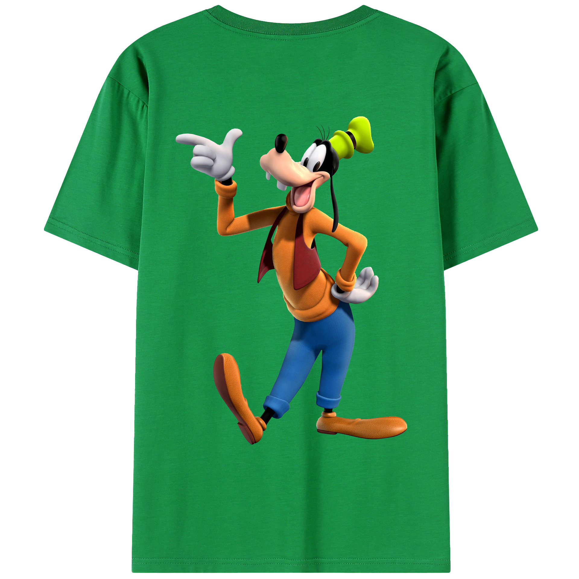 （画像用） ミッキーマウス Mickey Mouse 綿100％ メンズ半袖Tシャツ（バックプリント） 通気性