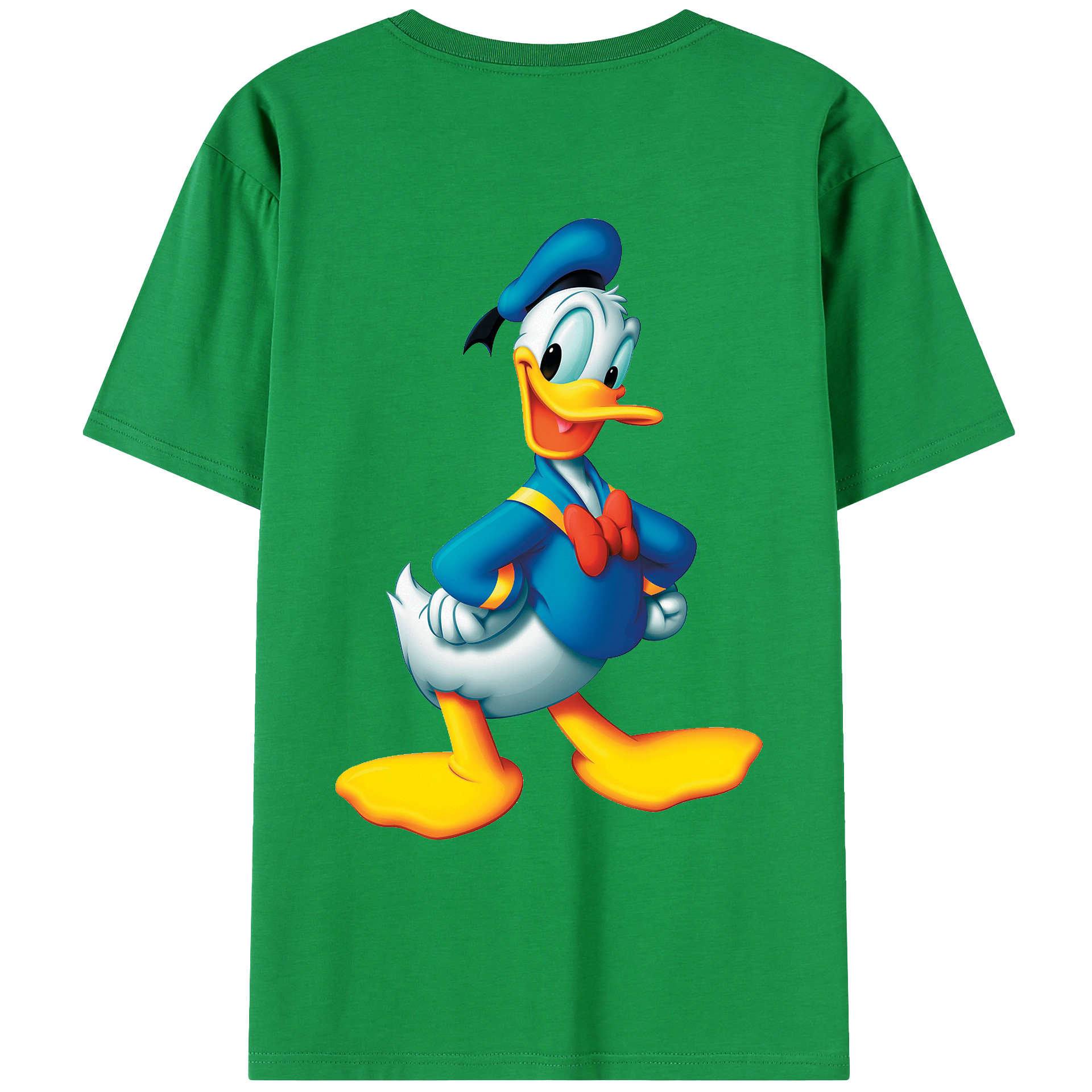 （画像用） ミッキーマウス Mickey Mouse 綿100％ メンズ半袖Tシャツ（バックプリント） 通気性