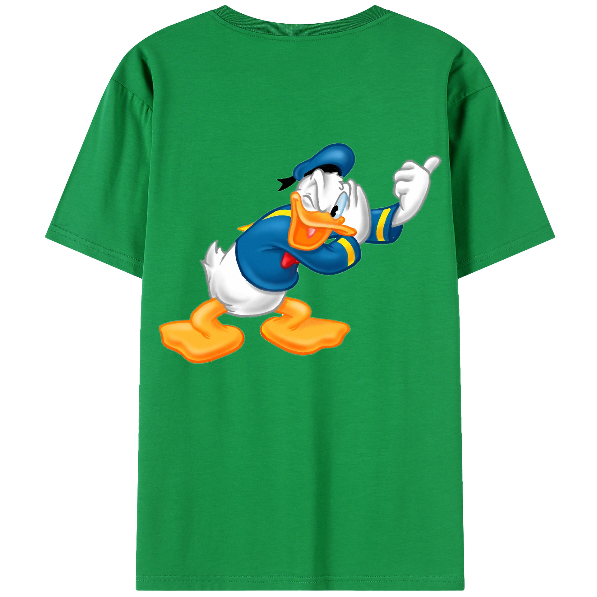 （画像用） ミッキーマウス Mickey Mouse 綿100％ メンズ半袖Tシャツ（バックプリント） 通気性