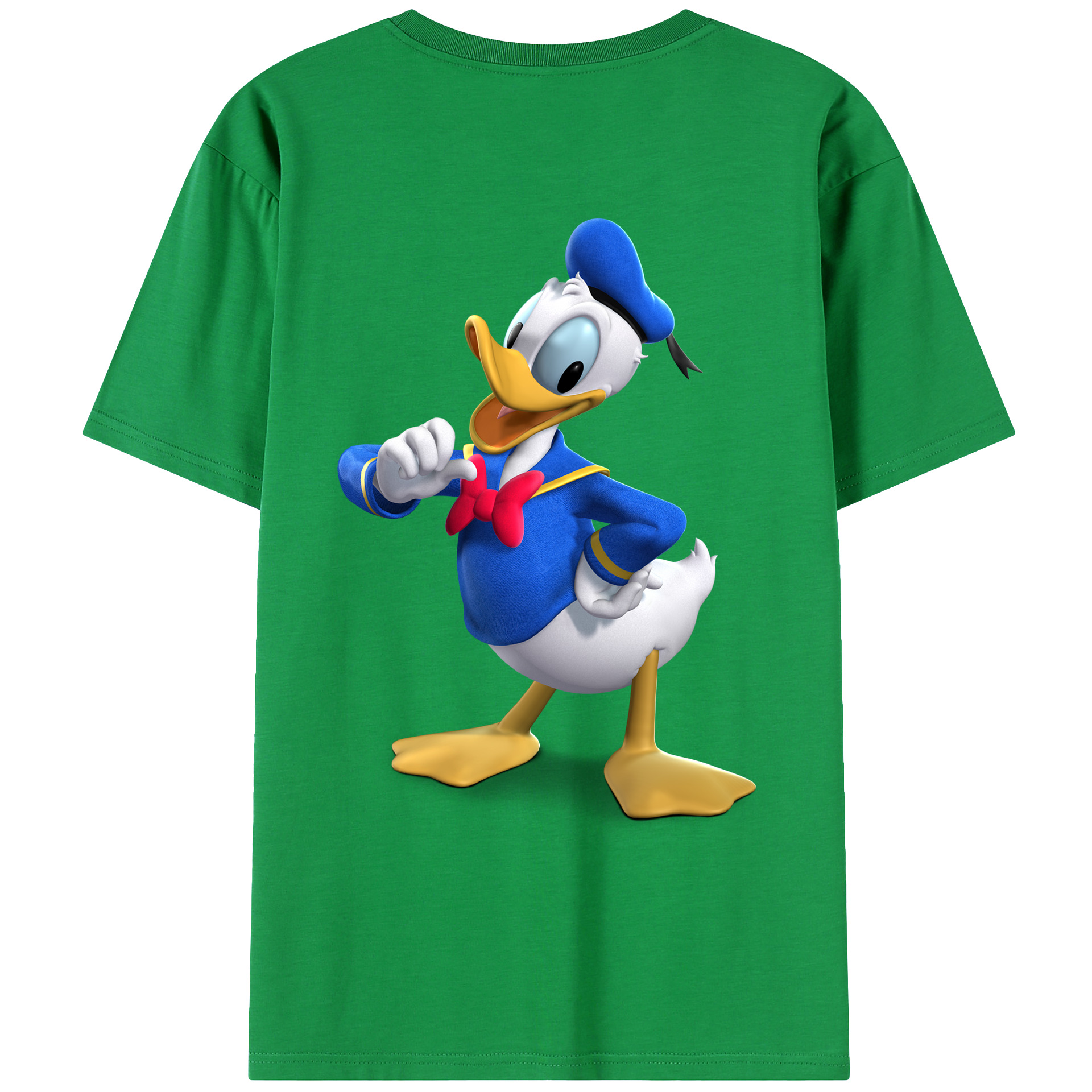 ミッキーマウス Mickey Mouse 綿100％ メンズ半袖Tシャツ（バックプリント） 通気性