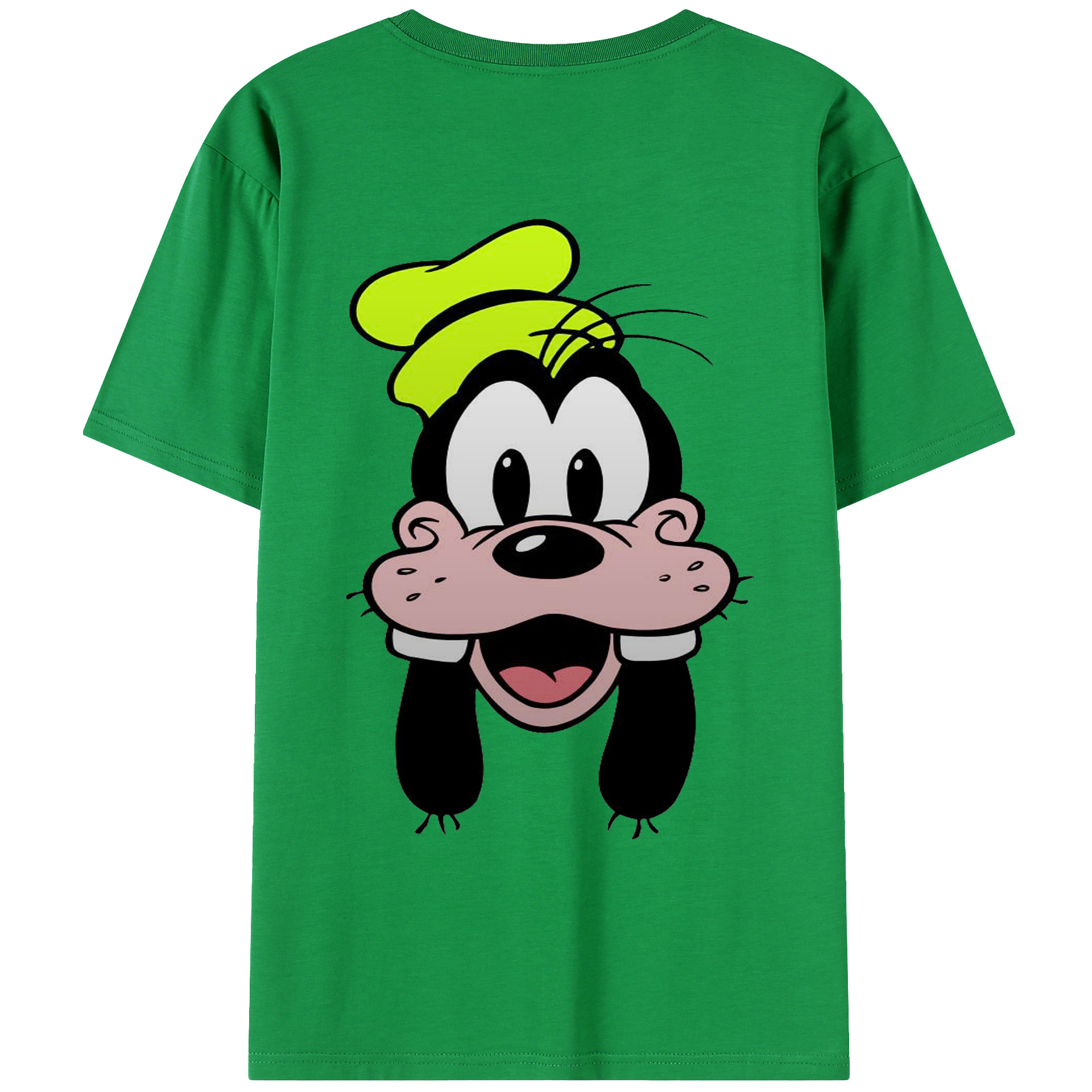 ミッキーマウス Mickey Mouse 綿100％ メンズ半袖Tシャツ（バックプリント） 通気性