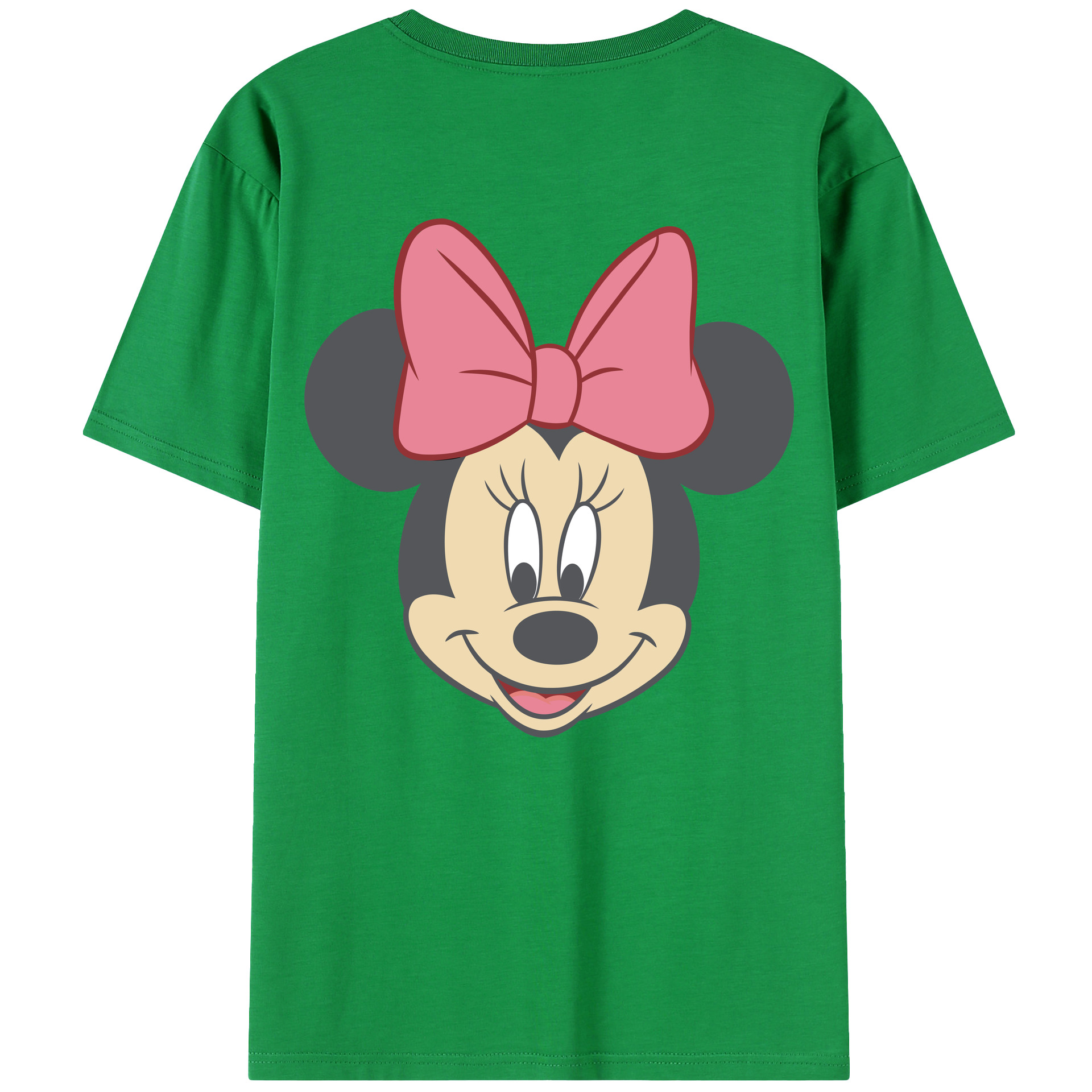 ミッキーマウス Mickey Mouse 綿100％ メンズ半袖Tシャツ（バックプリント） 通気性