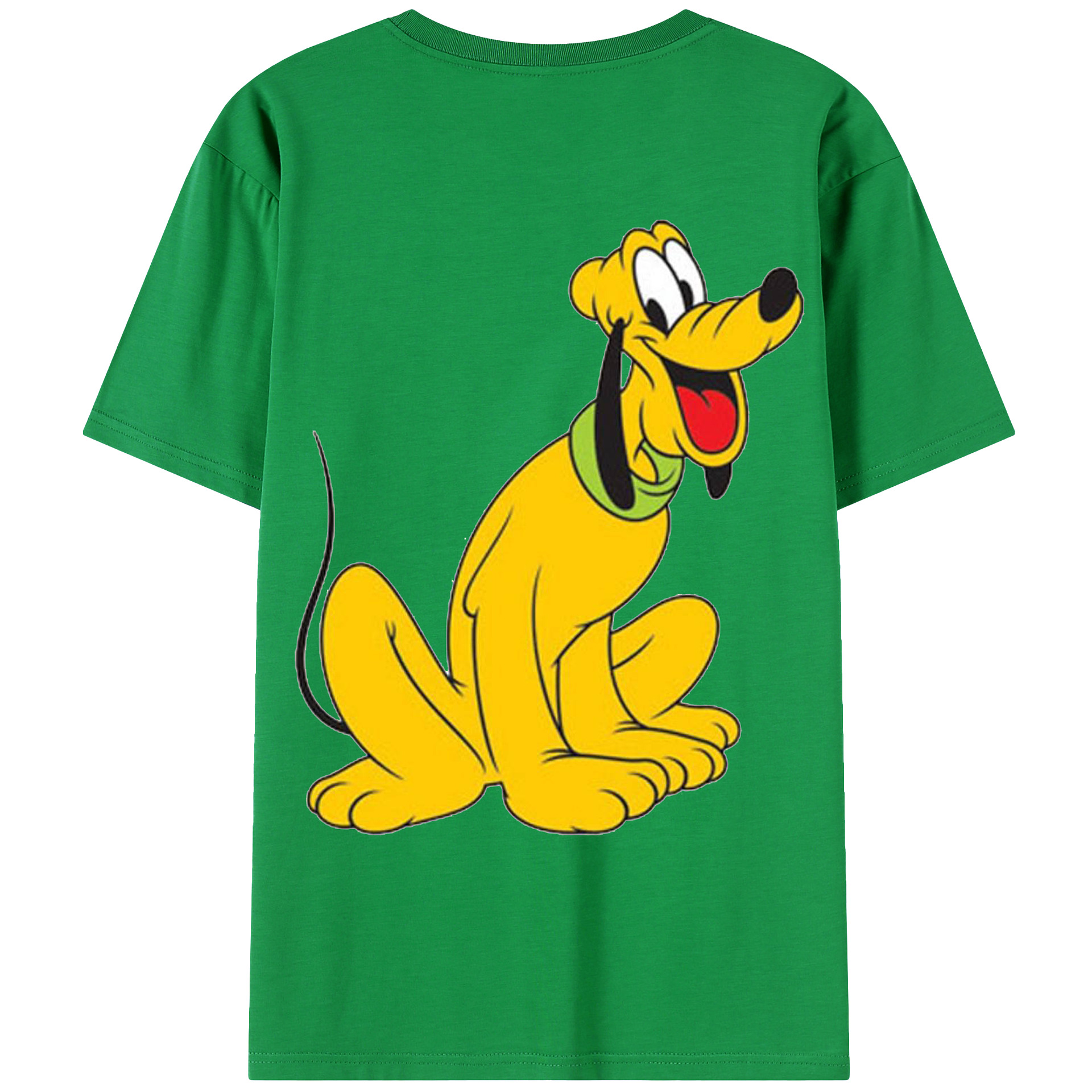 ミッキーマウス Mickey Mouse 綿100％ メンズ半袖Tシャツ（バックプリント） 通気性