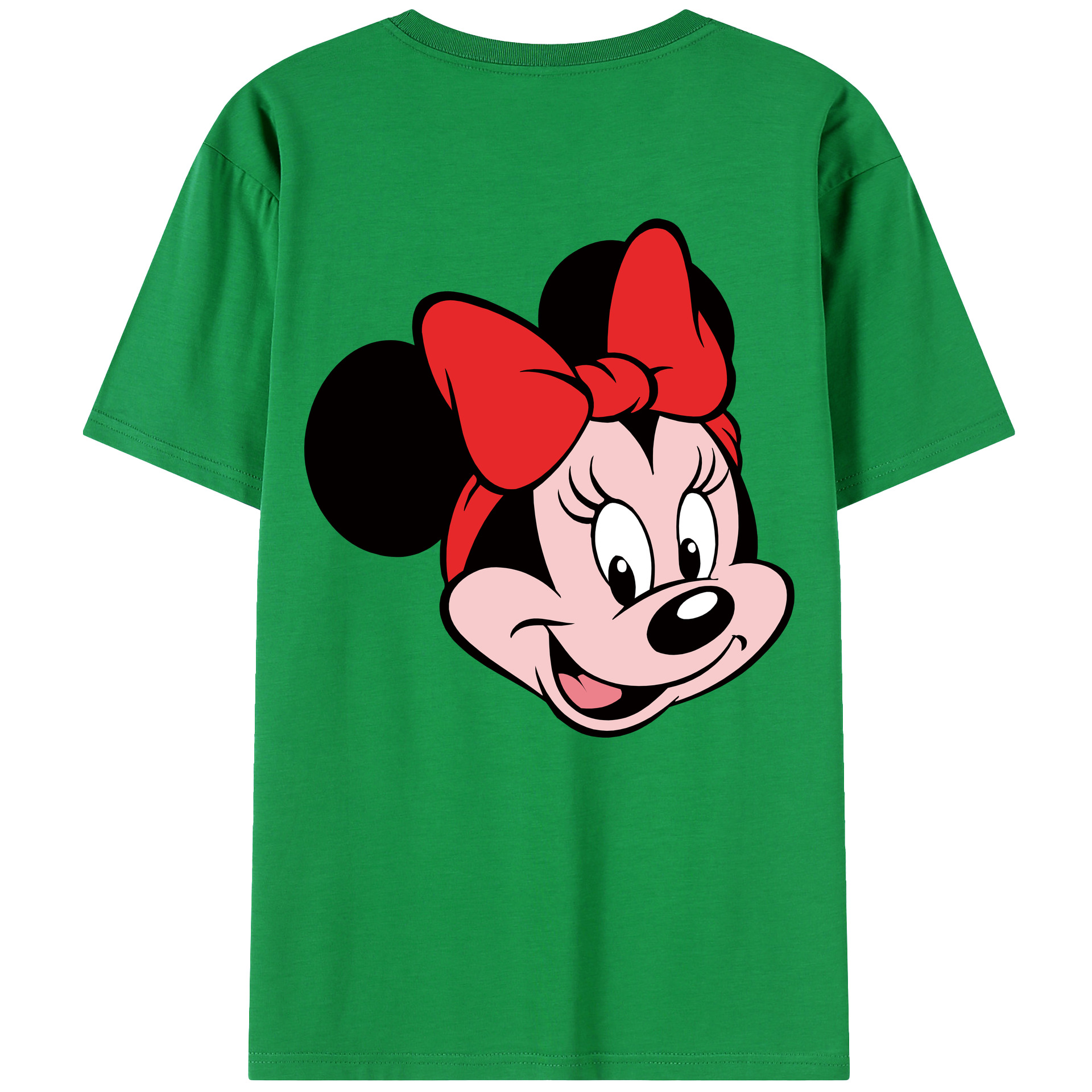 （画像用） ミッキーマウス Mickey Mouse 綿100％ メンズ半袖Tシャツ（バックプリント） 通気性