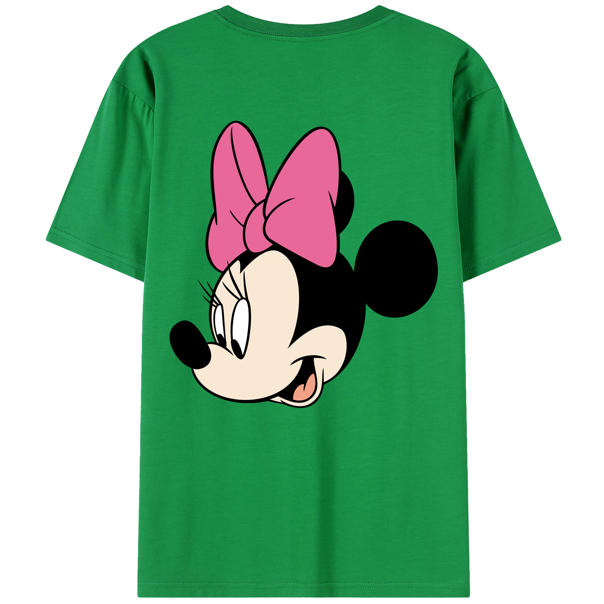 ミッキーマウス Mickey Mouse 綿100％ メンズ半袖Tシャツ（バックプリント） 通気性