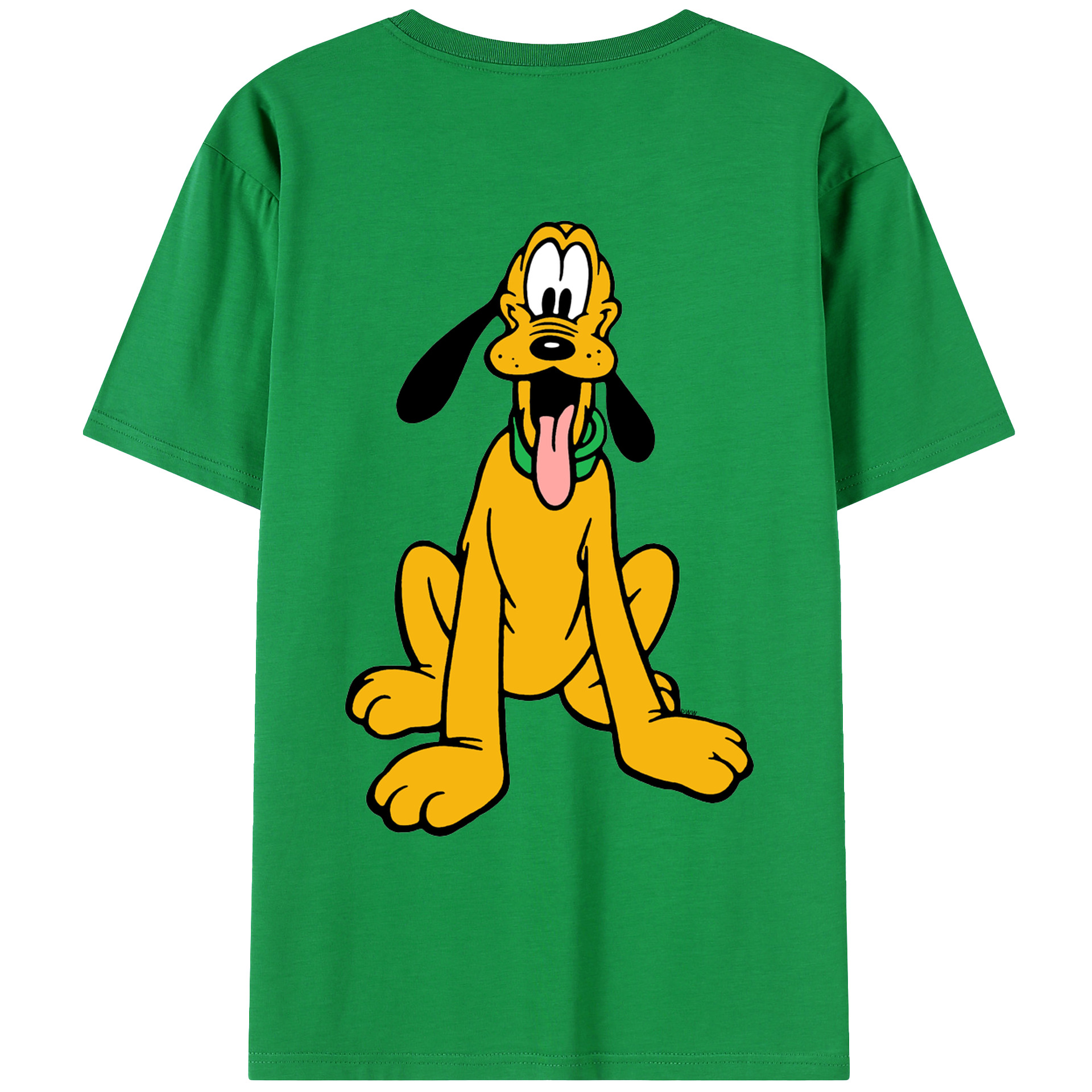 ミッキーマウス Mickey Mouse 綿100％ メンズ半袖Tシャツ（バックプリント） 通気性
