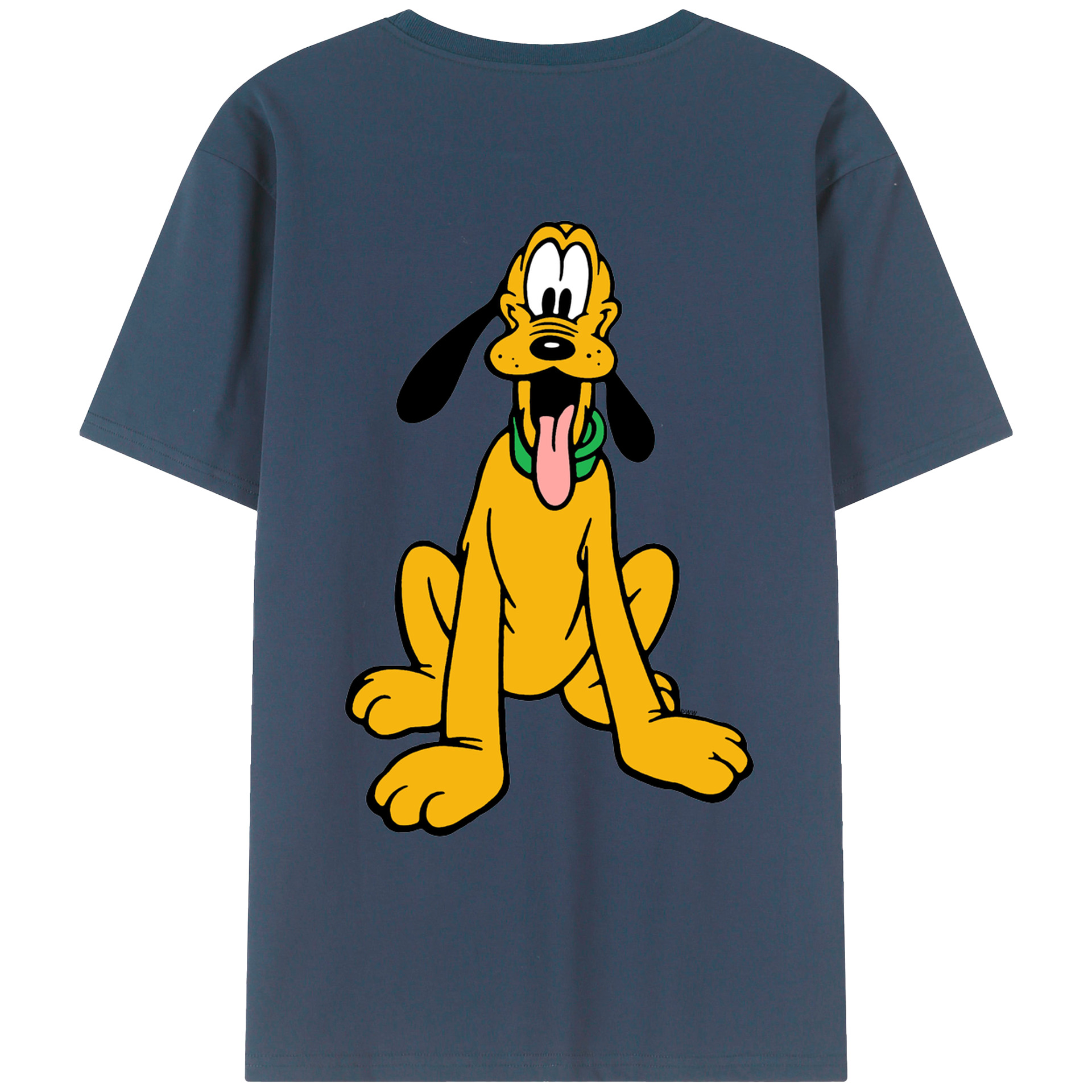 ミッキーマウス Mickey Mouse 綿100％ メンズ半袖Tシャツ（バックプリント） 通気性