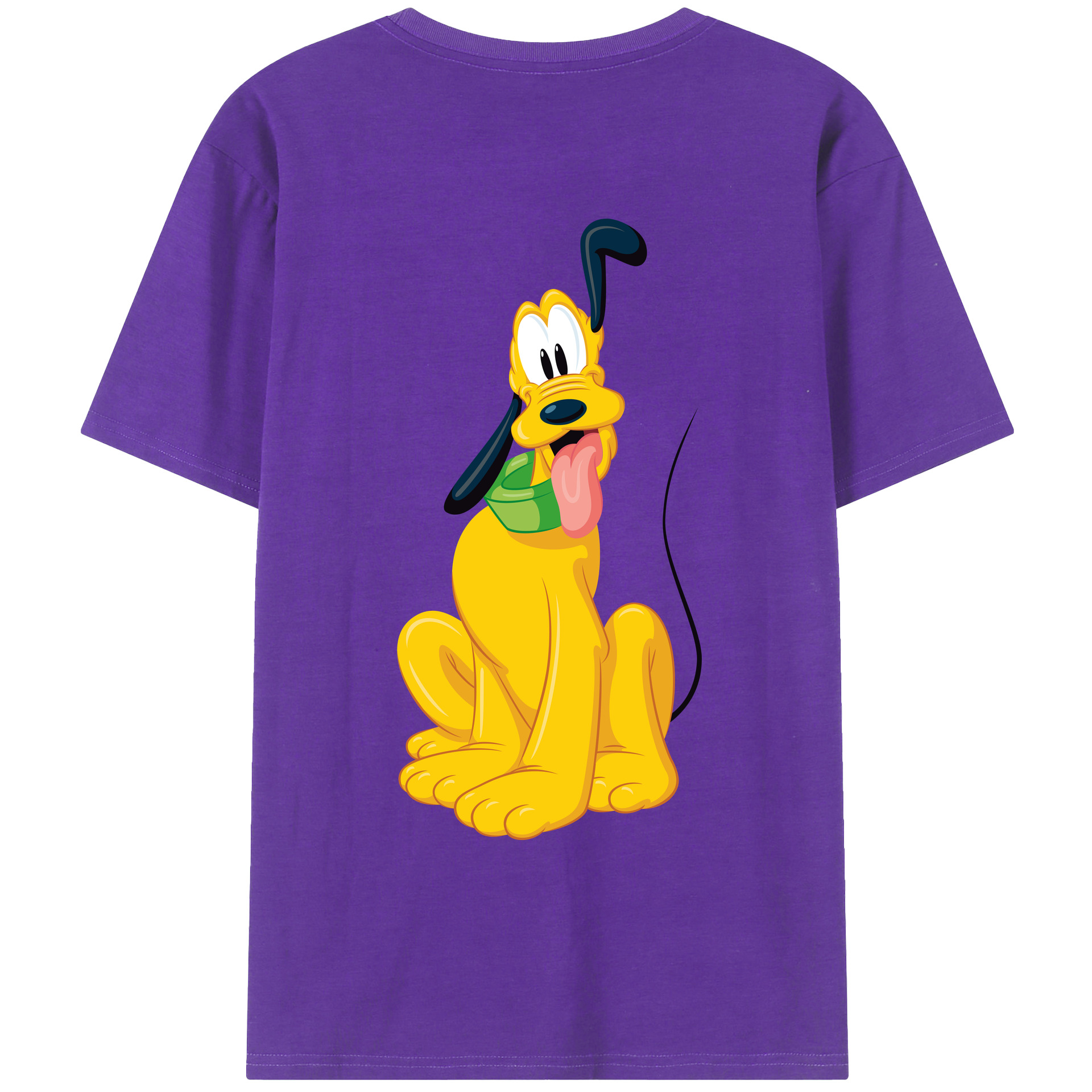 ミッキーマウス Mickey Mouse 綿100％ メンズ半袖Tシャツ（バックプリント） 通気性