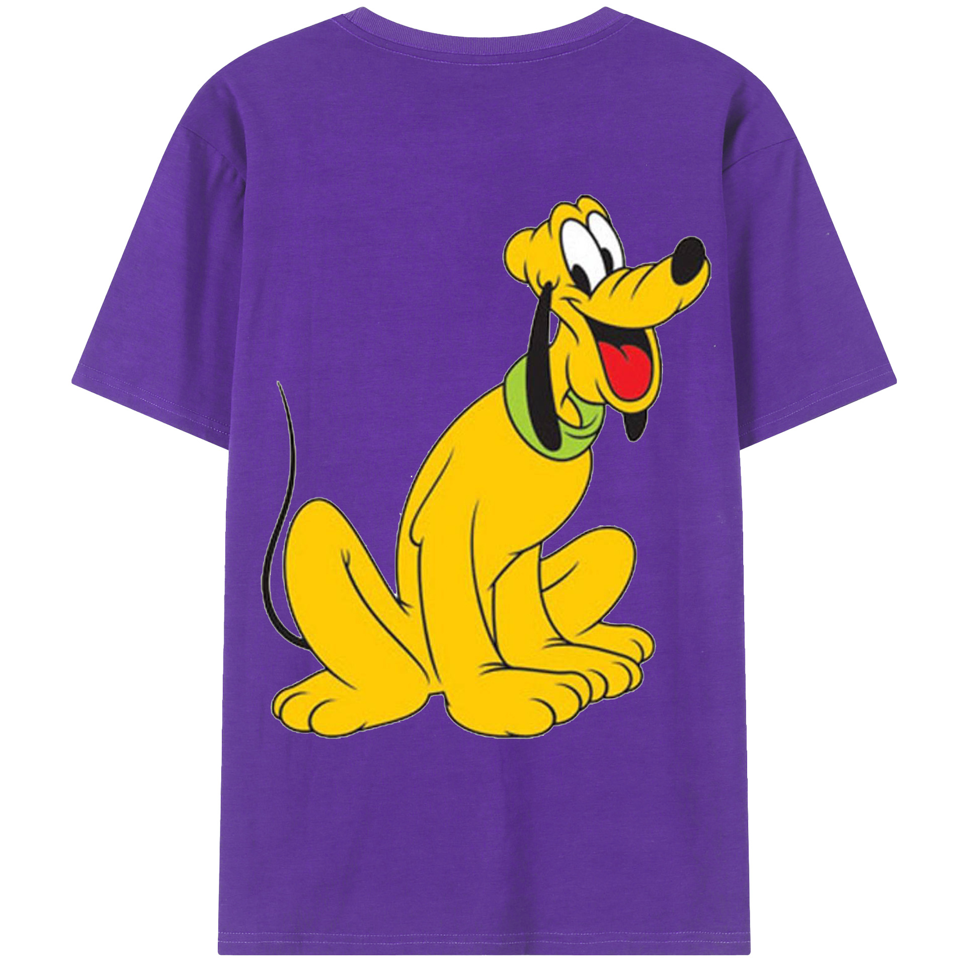 ミッキーマウス Mickey Mouse 綿100％ メンズ半袖Tシャツ（バックプリント） 通気性