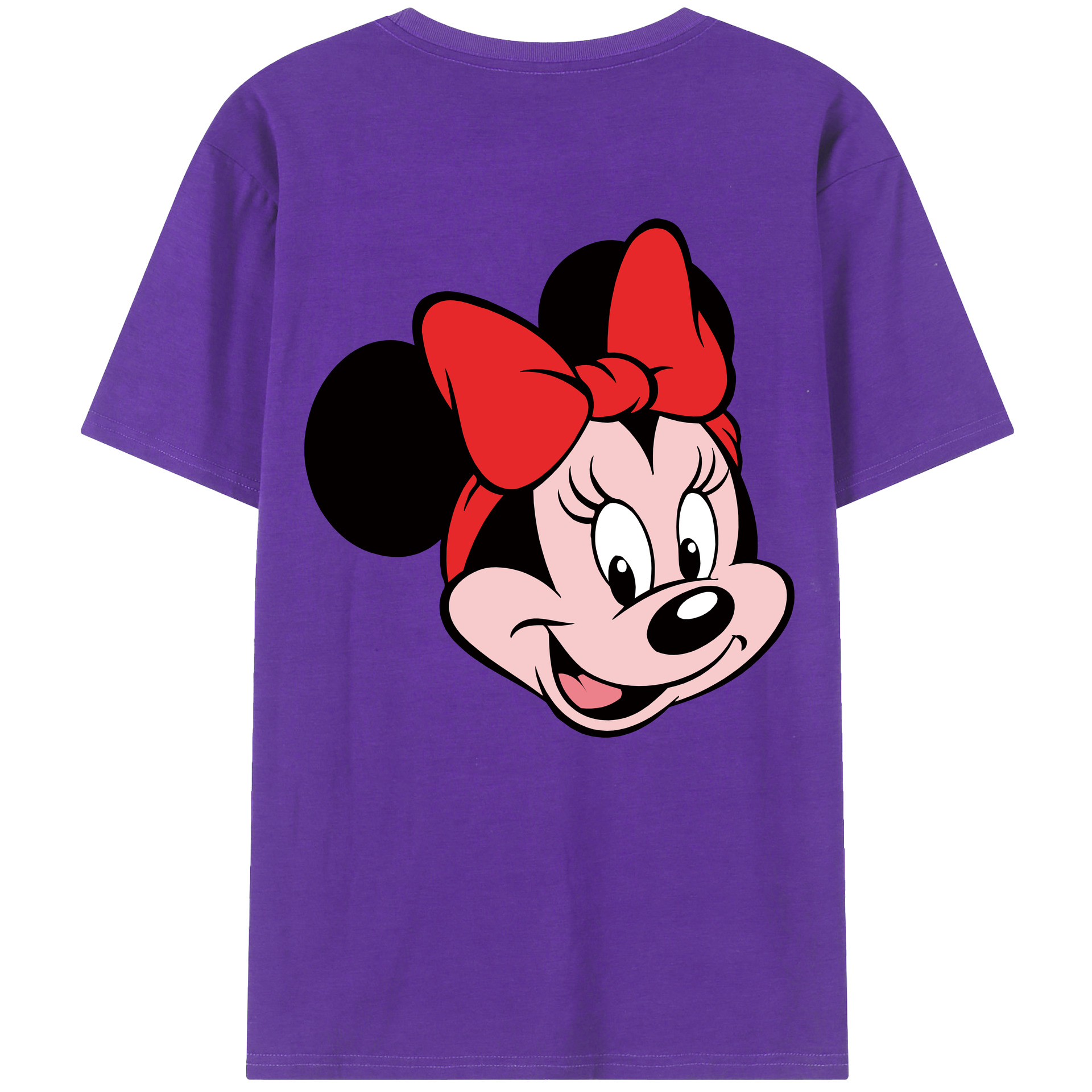 （画像用） ミッキーマウス Mickey Mouse 綿100％ メンズ半袖Tシャツ（バックプリント） 通気性