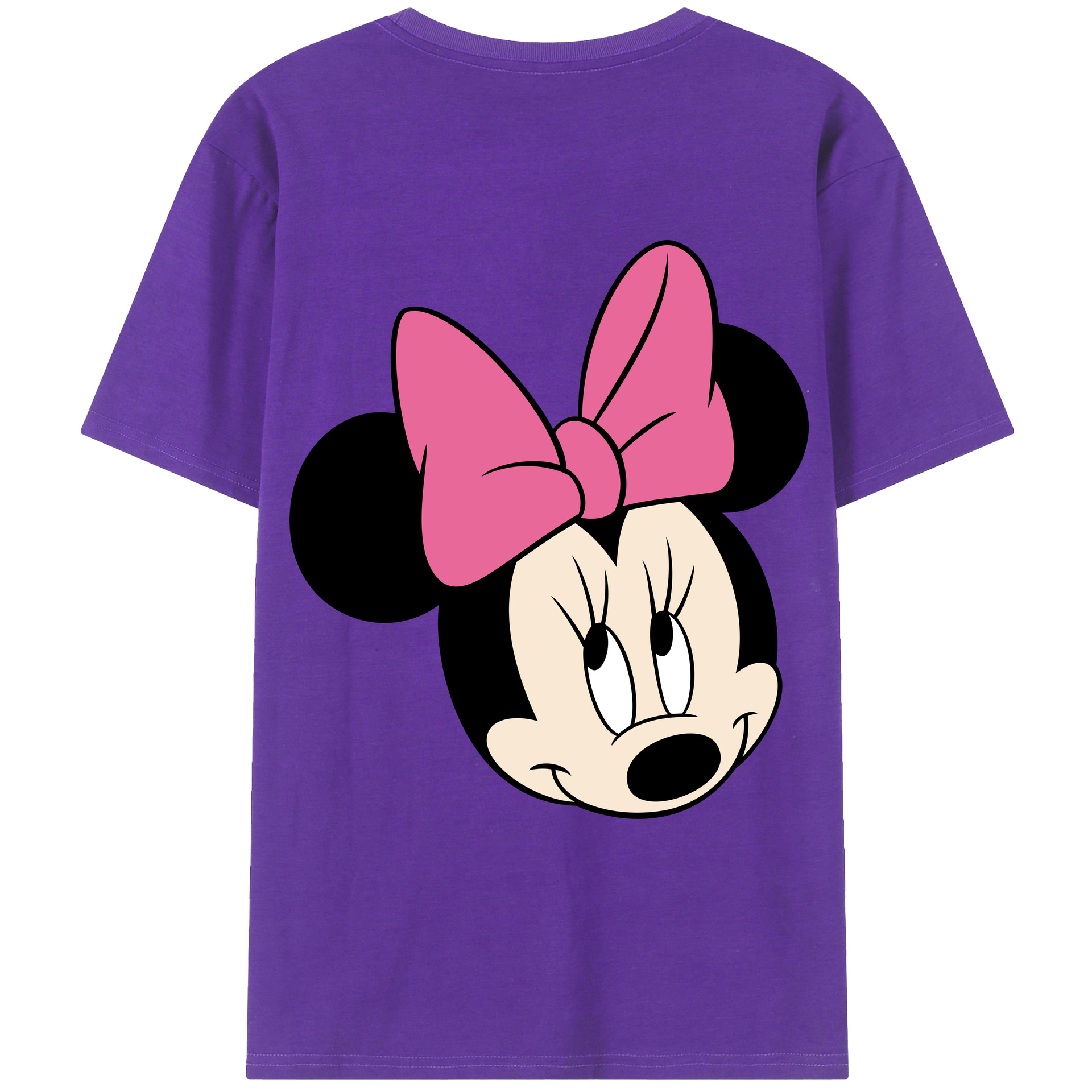 ミッキーマウス Mickey Mouse 綿100％ メンズ半袖Tシャツ（バックプリント） 通気性