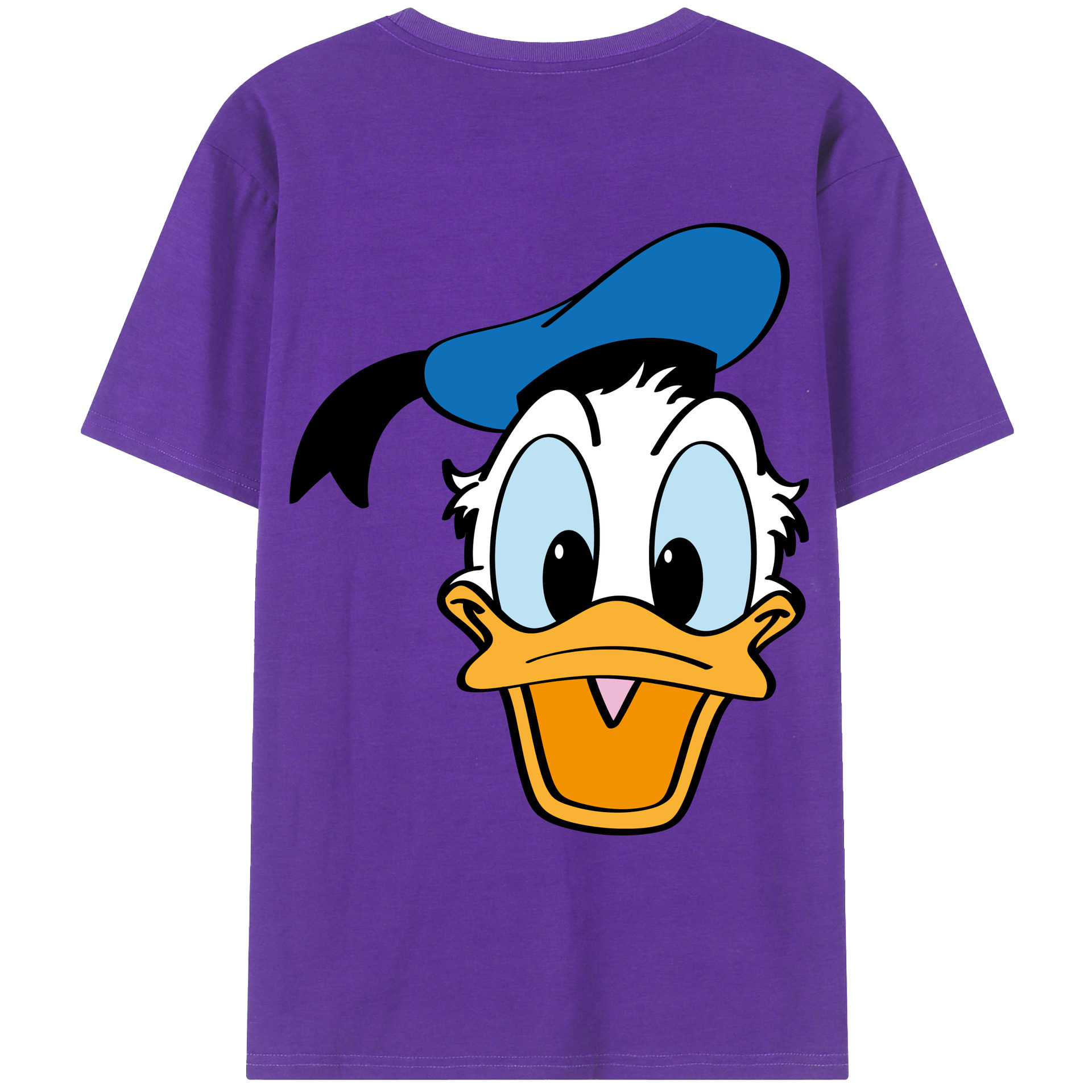 ミッキーマウス Mickey Mouse 綿100％ メンズ半袖Tシャツ（バックプリント） 通気性