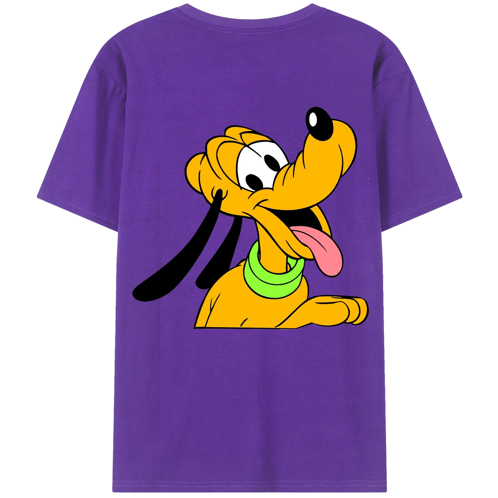 ミッキーマウス Mickey Mouse 綿100％ メンズ半袖Tシャツ（バックプリント） 通気性
