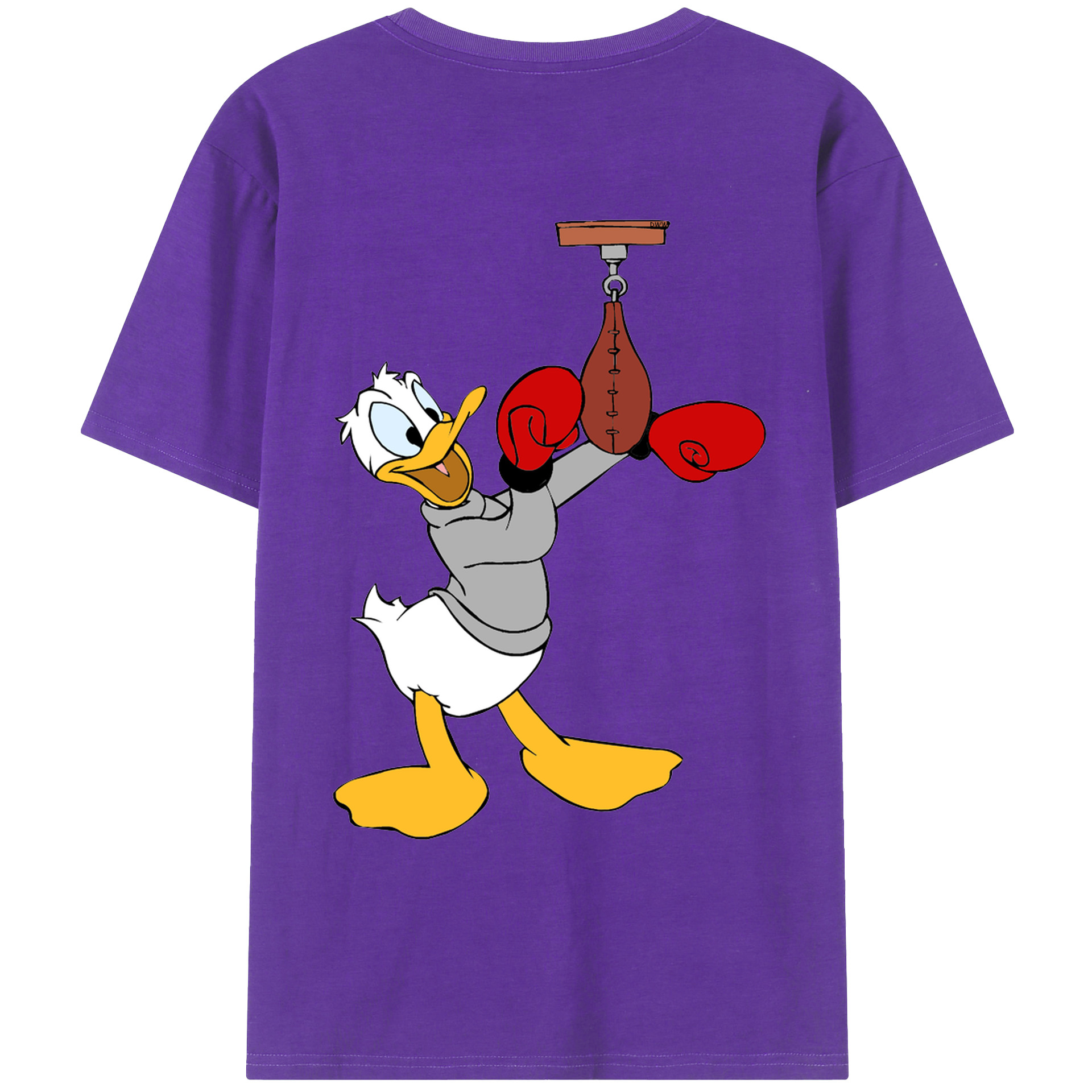 ミッキーマウス Mickey Mouse 綿100％ メンズ半袖Tシャツ（バックプリント） 通気性