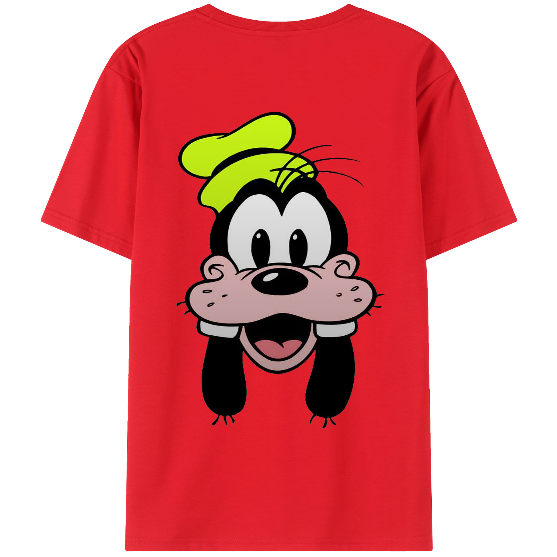 ミッキーマウス Mickey Mouse 綿100％ メンズ半袖Tシャツ（バックプリント） 通気性