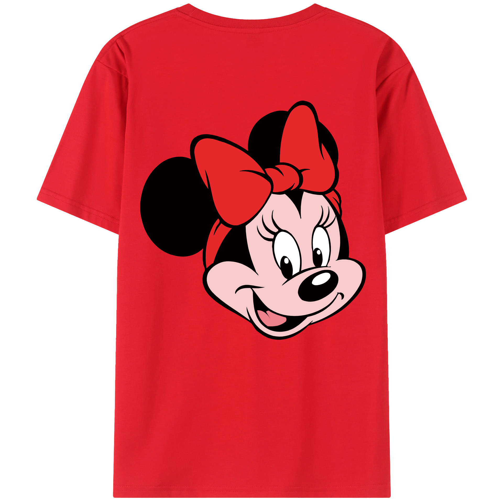 （画像用） ミッキーマウス Mickey Mouse 綿100％ メンズ半袖Tシャツ（バックプリント） 通気性