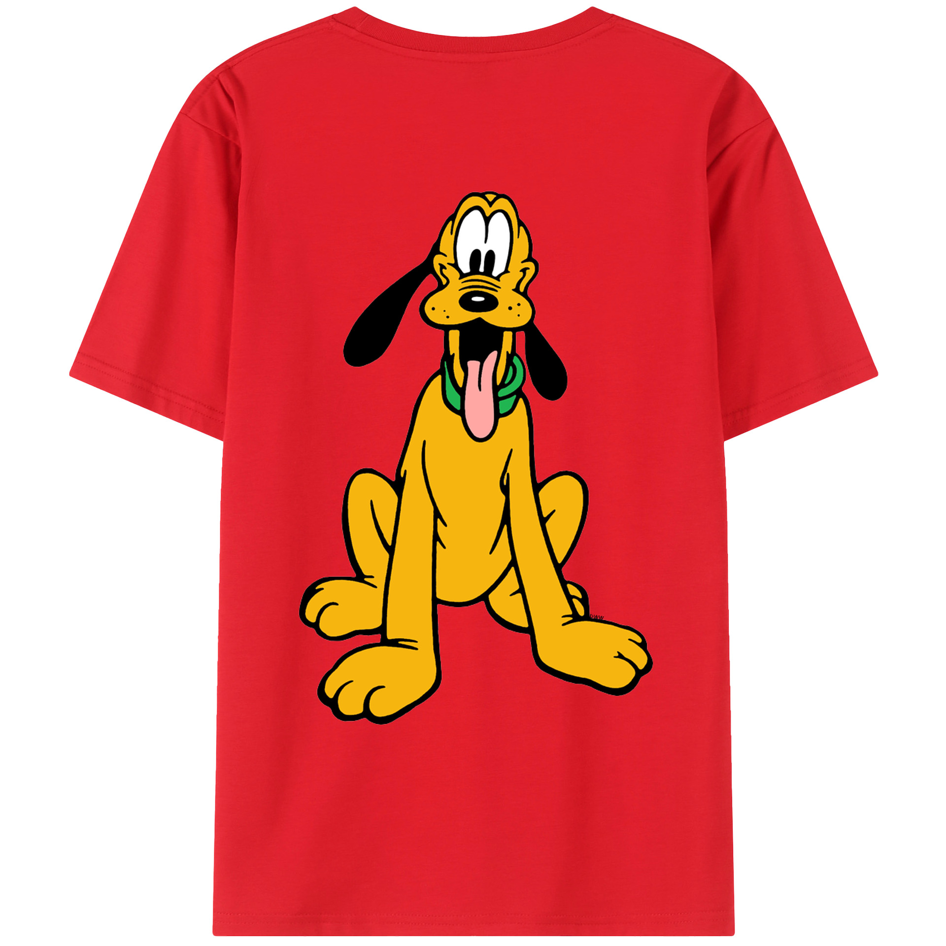 ミッキーマウス Mickey Mouse 綿100％ メンズ半袖Tシャツ（バックプリント） 通気性