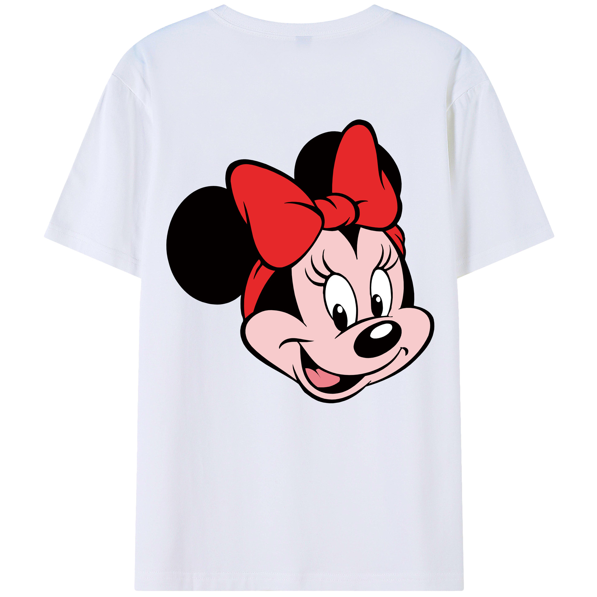（画像用） ミッキーマウス Mickey Mouse 綿100％ メンズ半袖Tシャツ（バックプリント） 通気性
