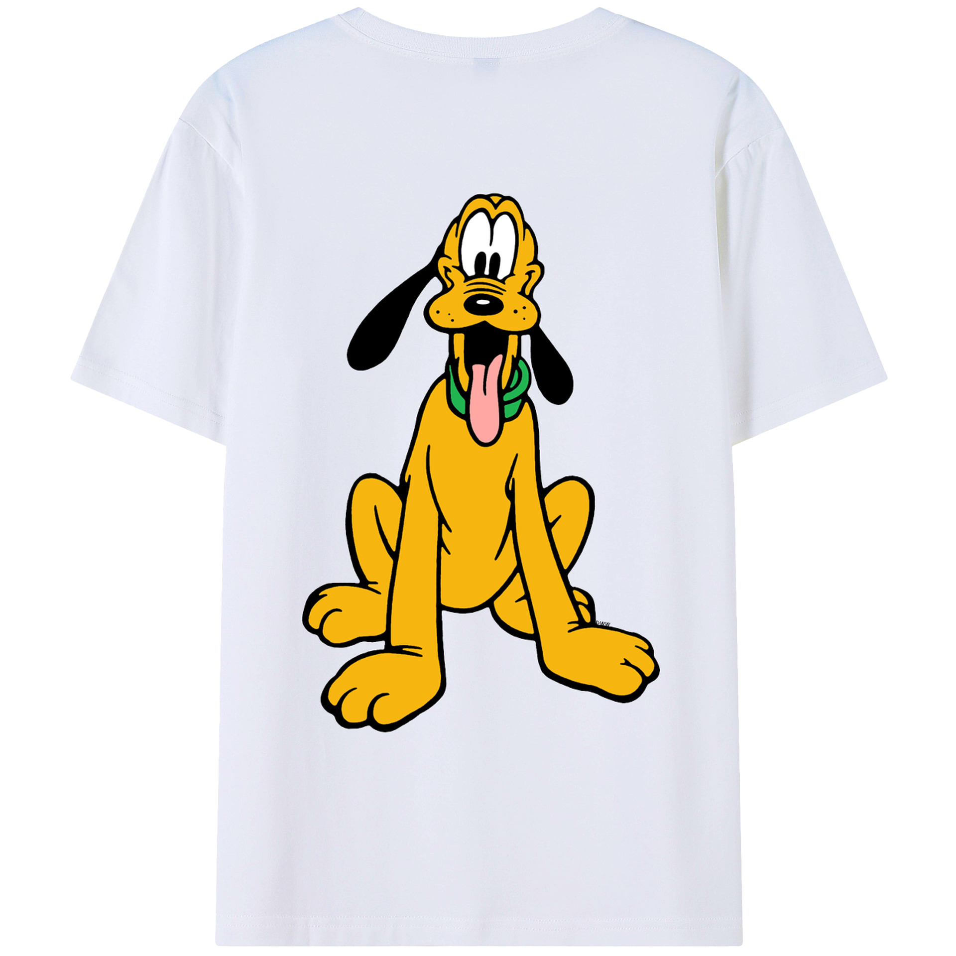 ミッキーマウス Mickey Mouse 綿100％ メンズ半袖Tシャツ（バックプリント） 通気性