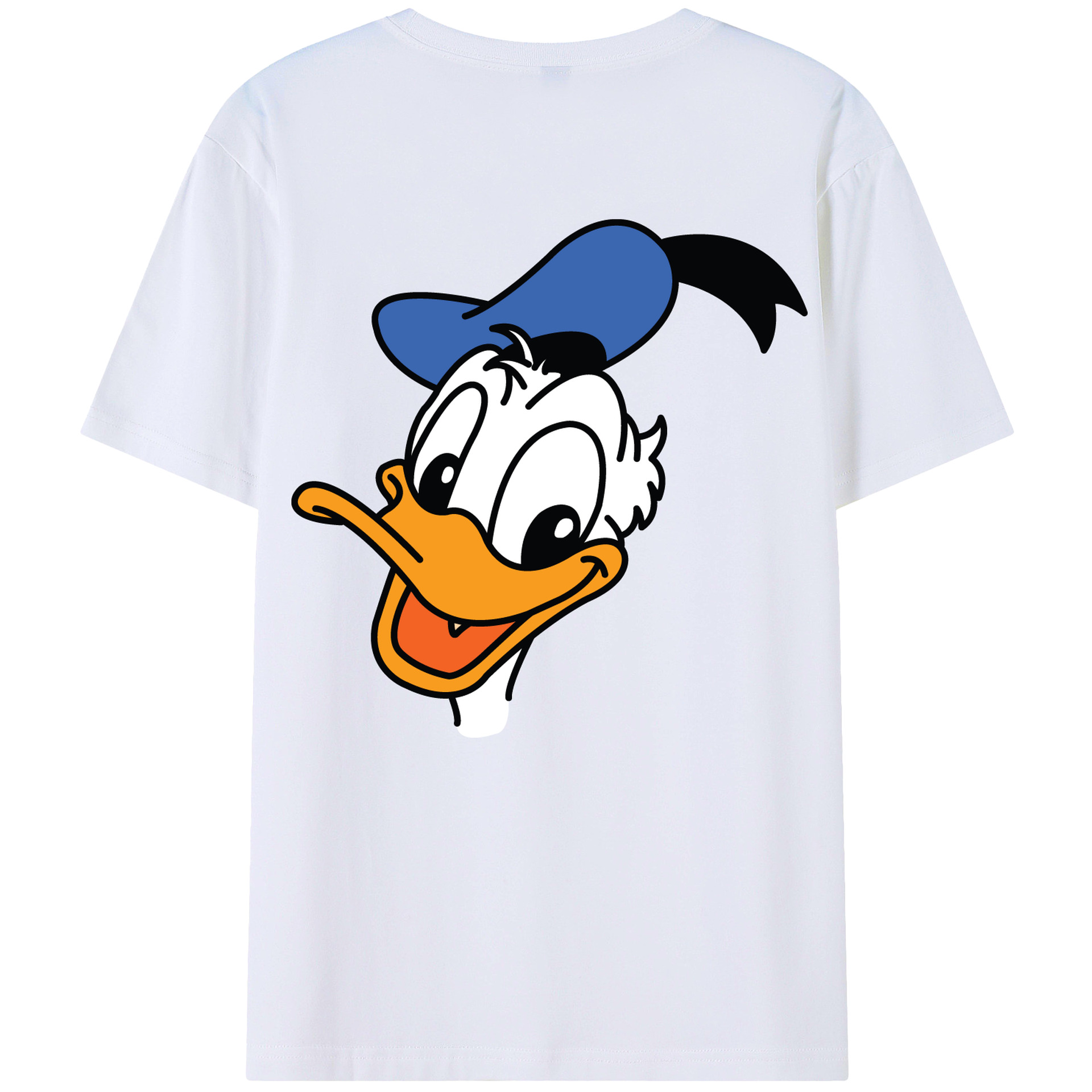 ミッキーマウス Mickey Mouse 綿100％ メンズ半袖Tシャツ（バックプリント） 通気性