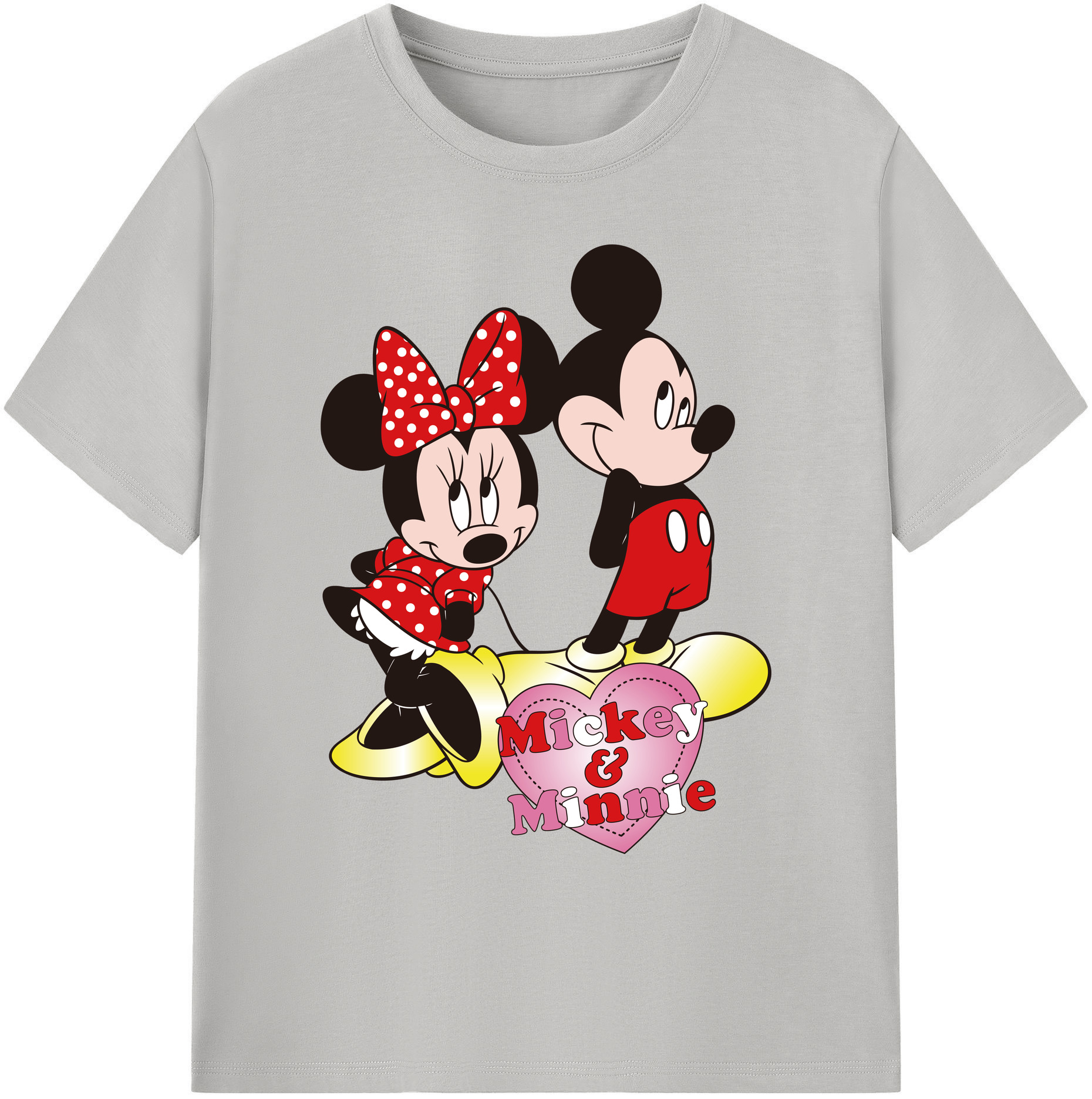 ミッキーマウス Mickey Mouse 綿100％ メンズ半袖Tシャツ｜肌触りやわらか＆通気性