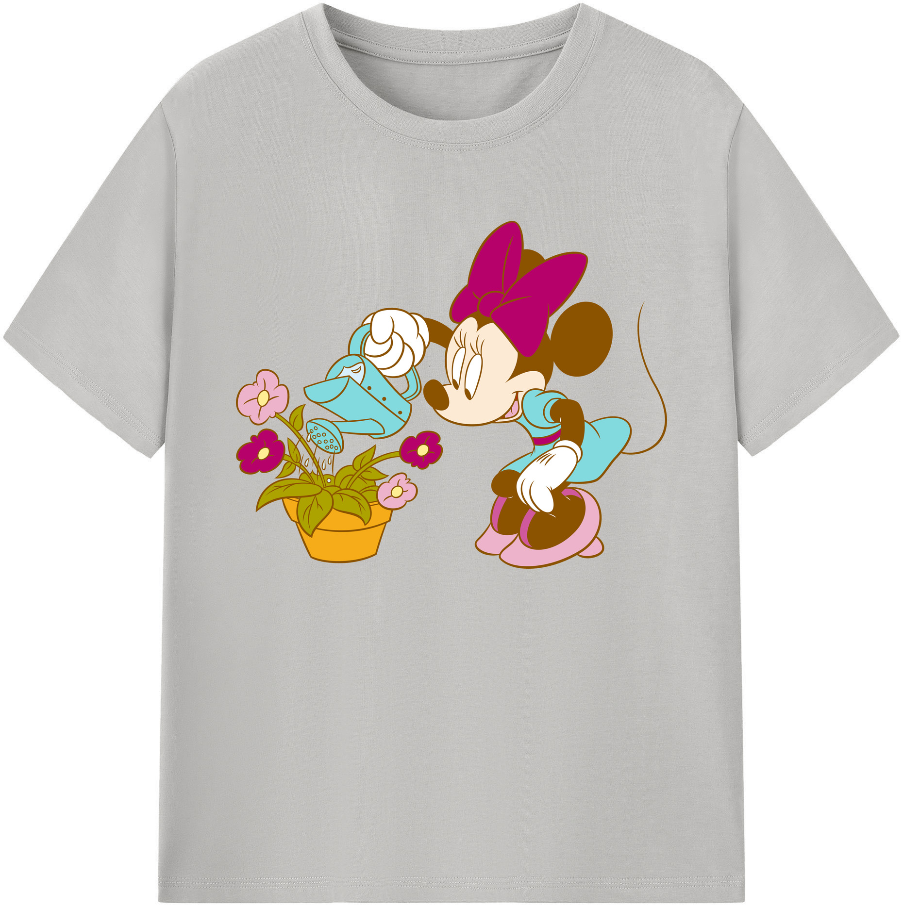 ミッキーマウス Mickey Mouse 綿100％ メンズ半袖Tシャツ｜肌触りやわらか＆通気性