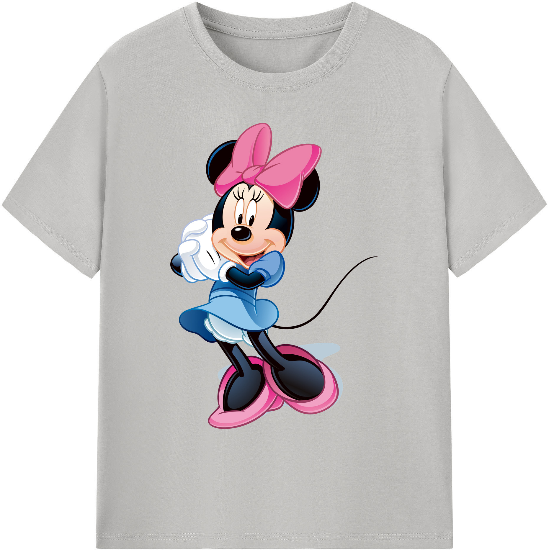 ミッキーマウス Mickey Mouse 綿100％ メンズ半袖Tシャツ｜肌触りやわらか＆通気性
