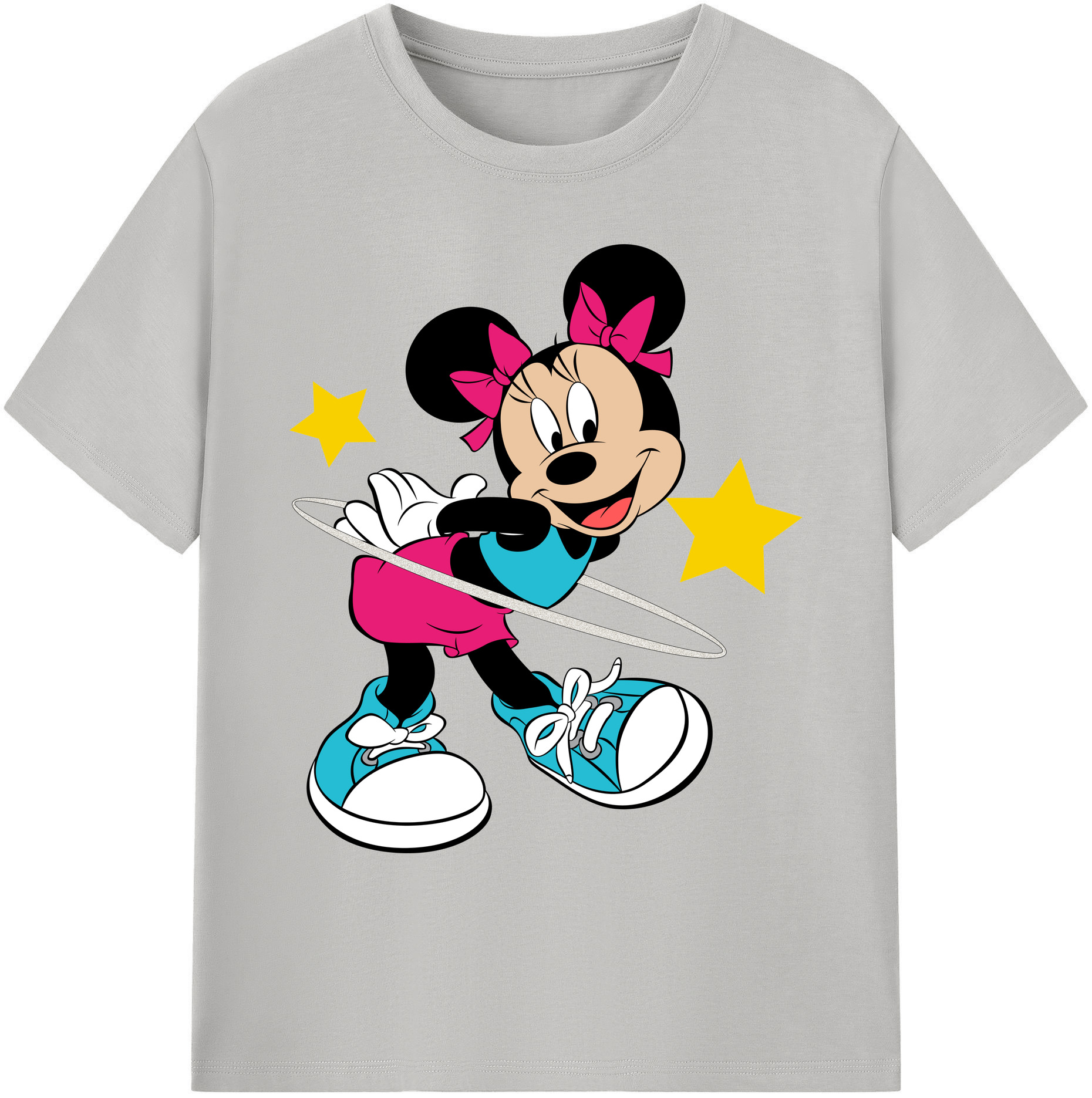 ミッキーマウス Mickey Mouse 綿100％ メンズ半袖Tシャツ｜肌触りやわらか＆通気性