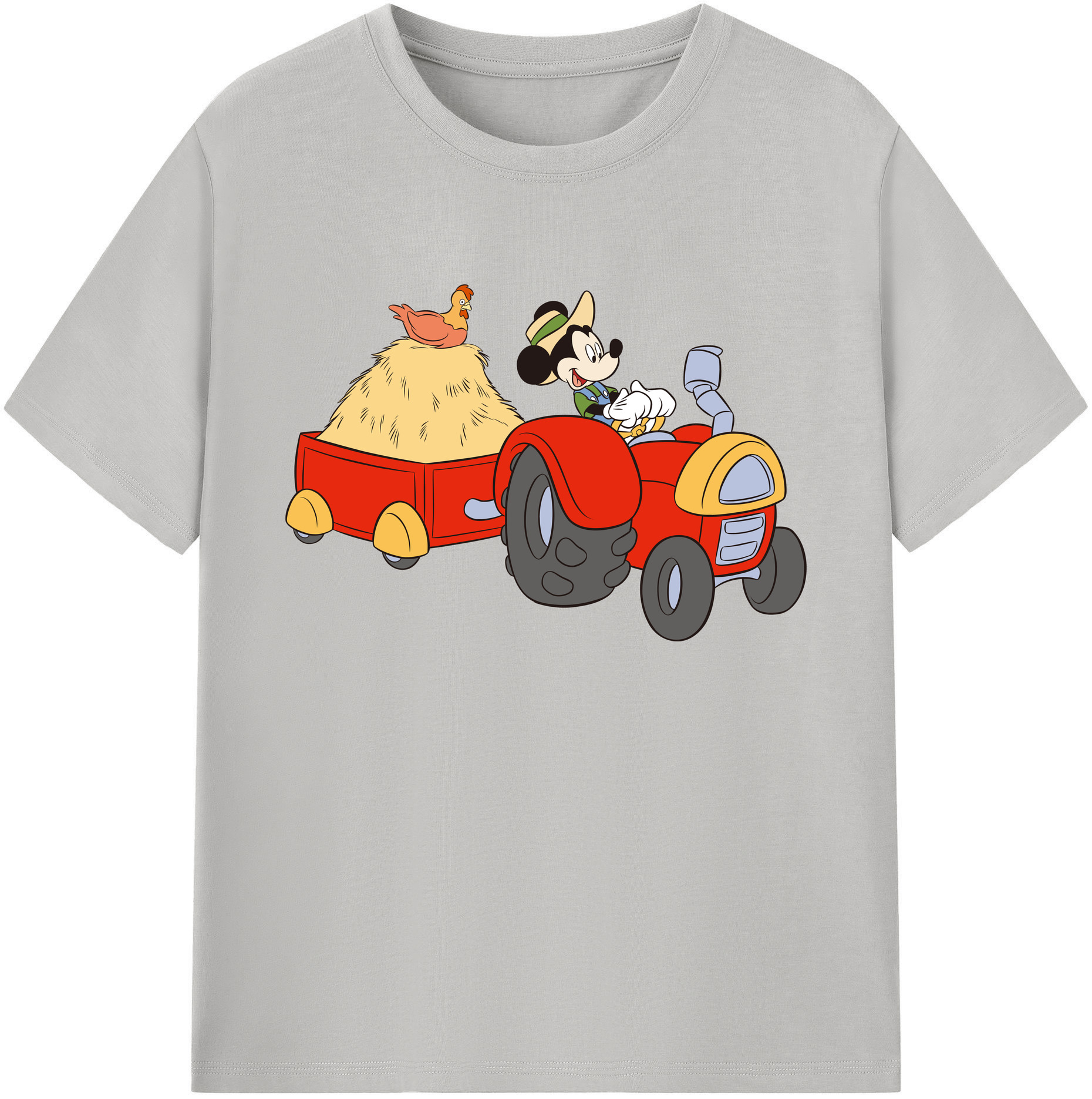 ミッキーマウス Mickey Mouse 綿100％ メンズ半袖Tシャツ｜肌触りやわらか＆通気性