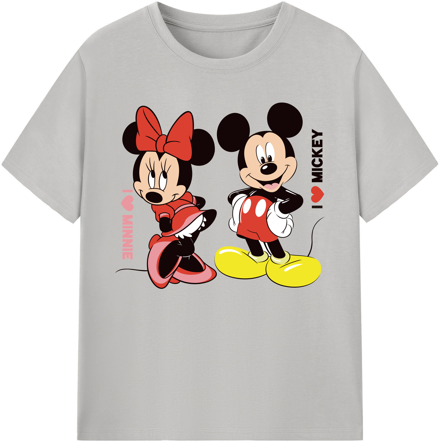 ミッキーマウス Mickey Mouse 綿100％ メンズ半袖Tシャツ｜肌触りやわらか＆通気性