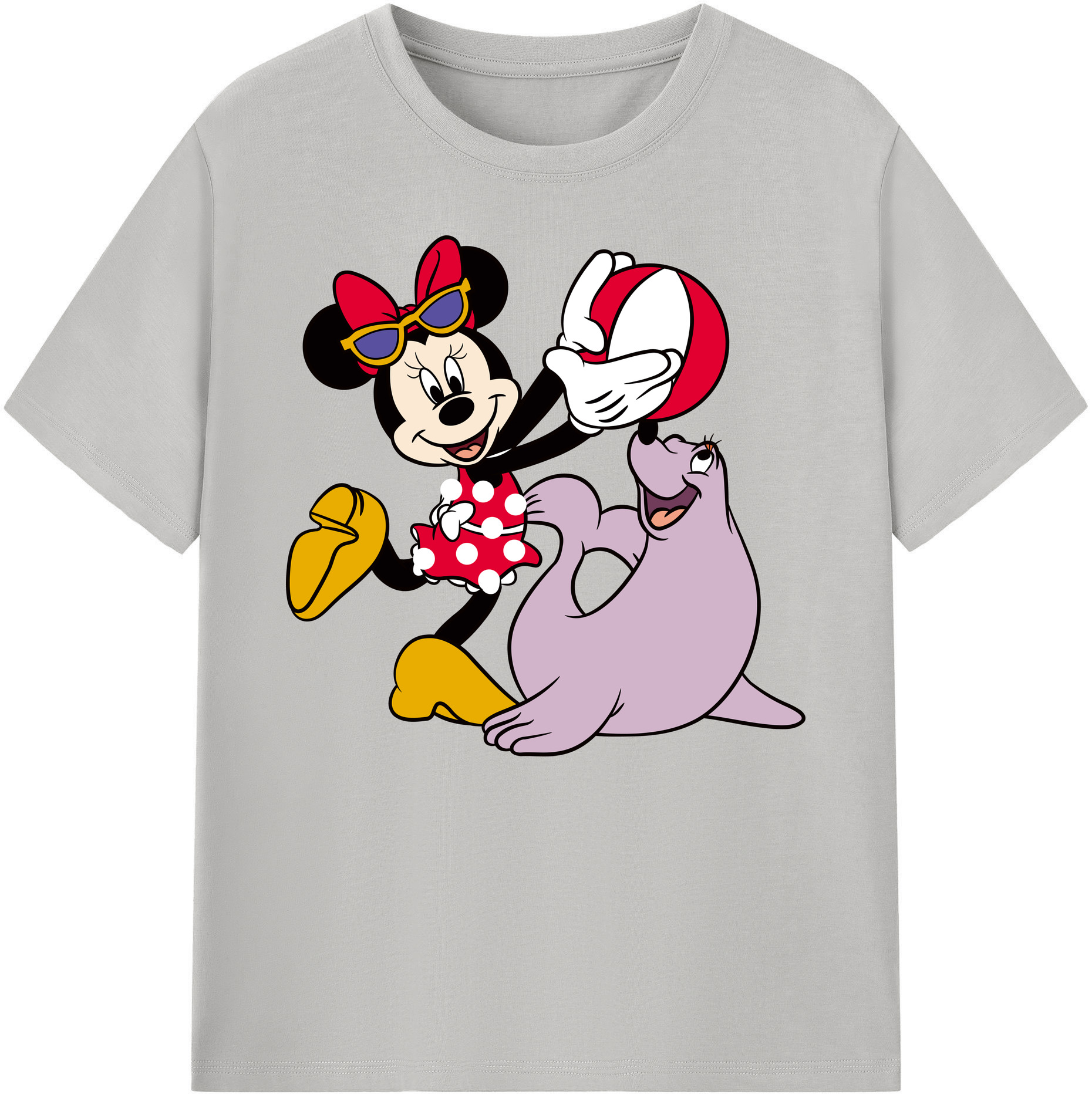 ミッキーマウス Mickey Mouse 綿100％ メンズ半袖Tシャツ｜肌触りやわらか＆通気性