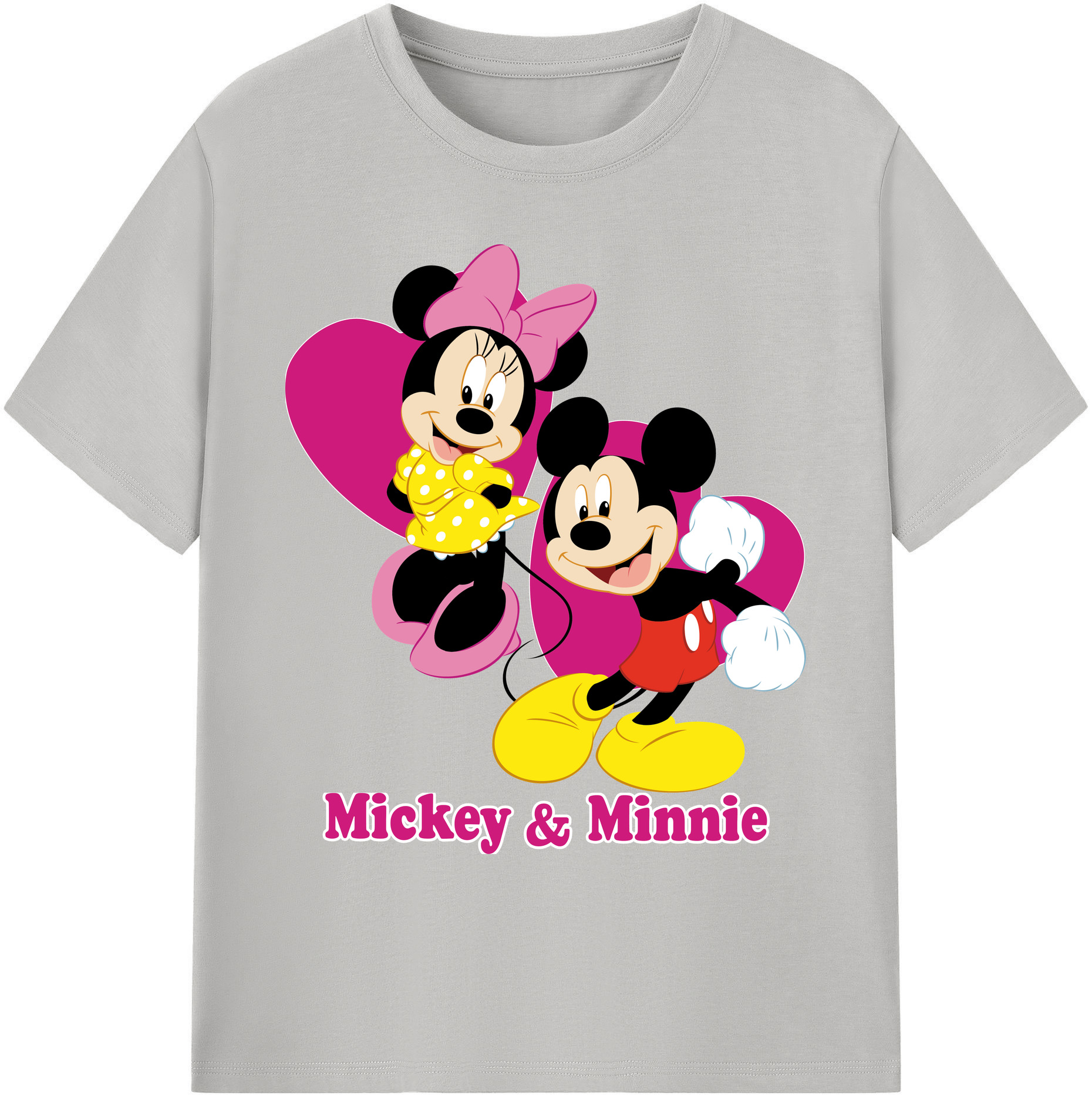 ミッキーマウス Mickey Mouse 綿100％ メンズ半袖Tシャツ｜肌触りやわらか＆通気性