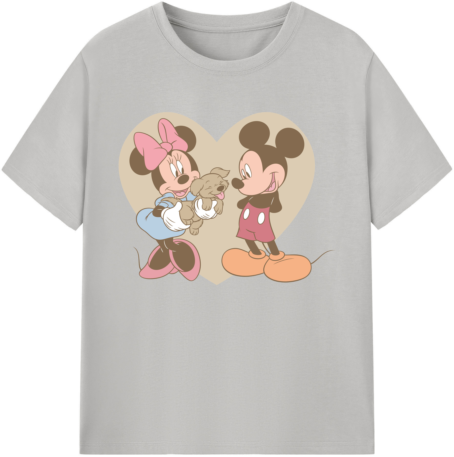 ミッキーマウス Mickey Mouse 綿100％ メンズ半袖Tシャツ｜肌触りやわらか＆通気性