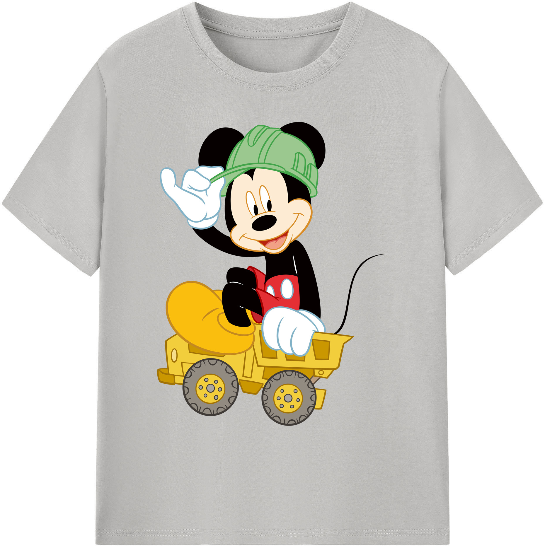 ミッキーマウス Mickey Mouse 綿100％ メンズ半袖Tシャツ｜肌触りやわらか＆通気性