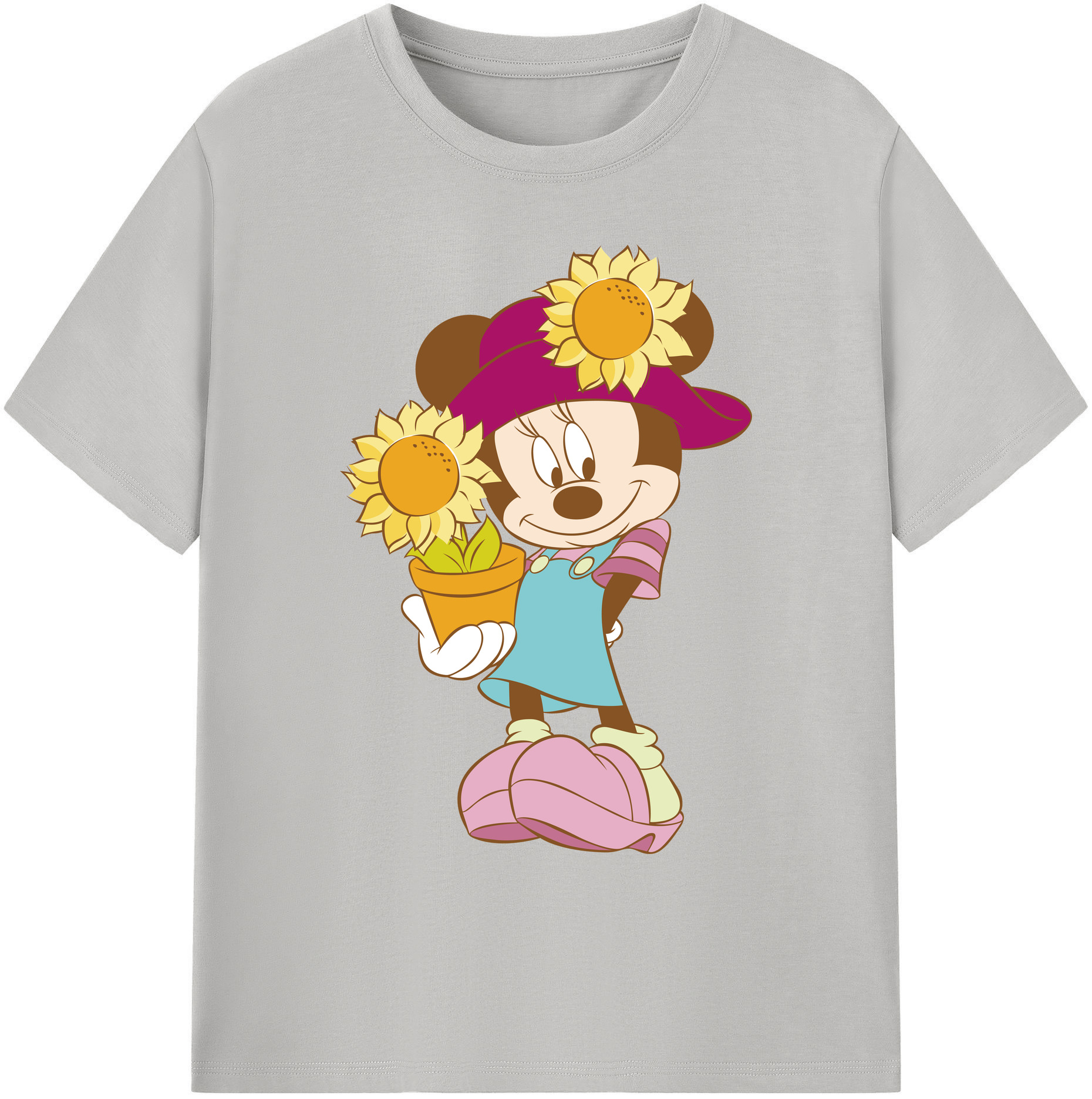 ミッキーマウス Mickey Mouse 綿100％ メンズ半袖Tシャツ｜肌触りやわらか＆通気性