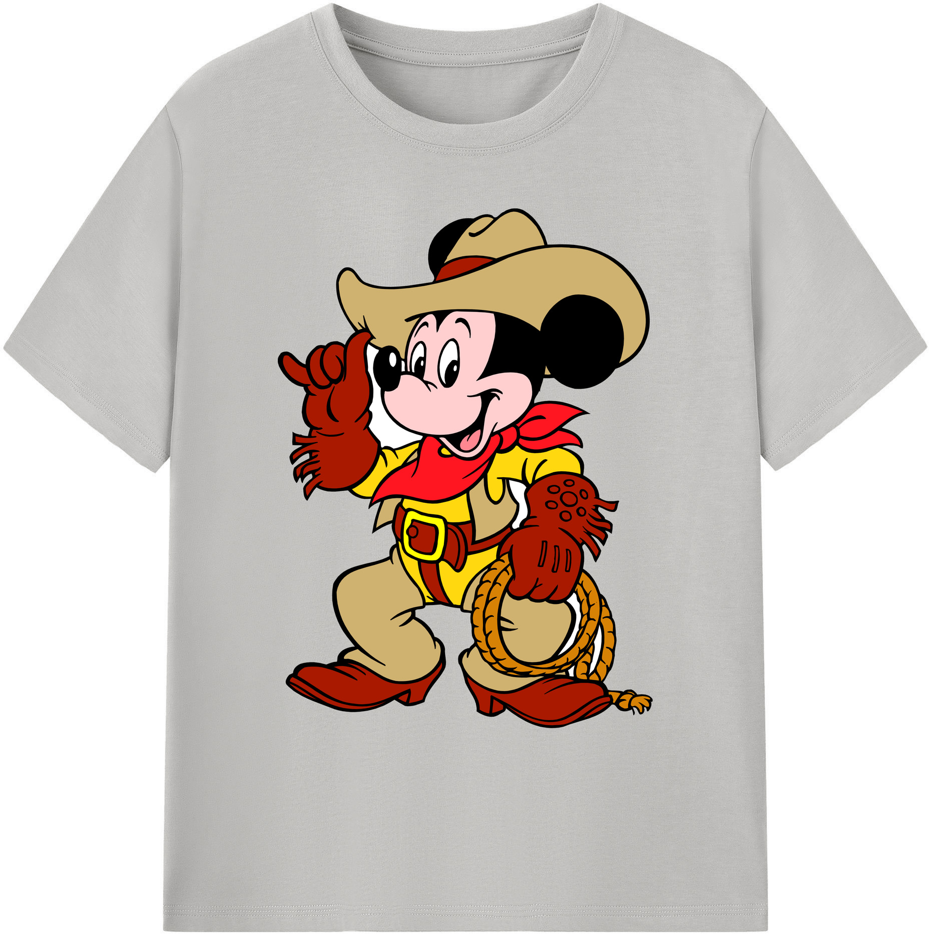 ミッキーマウス Mickey Mouse 綿100％ メンズ半袖Tシャツ｜肌触りやわらか＆通気性