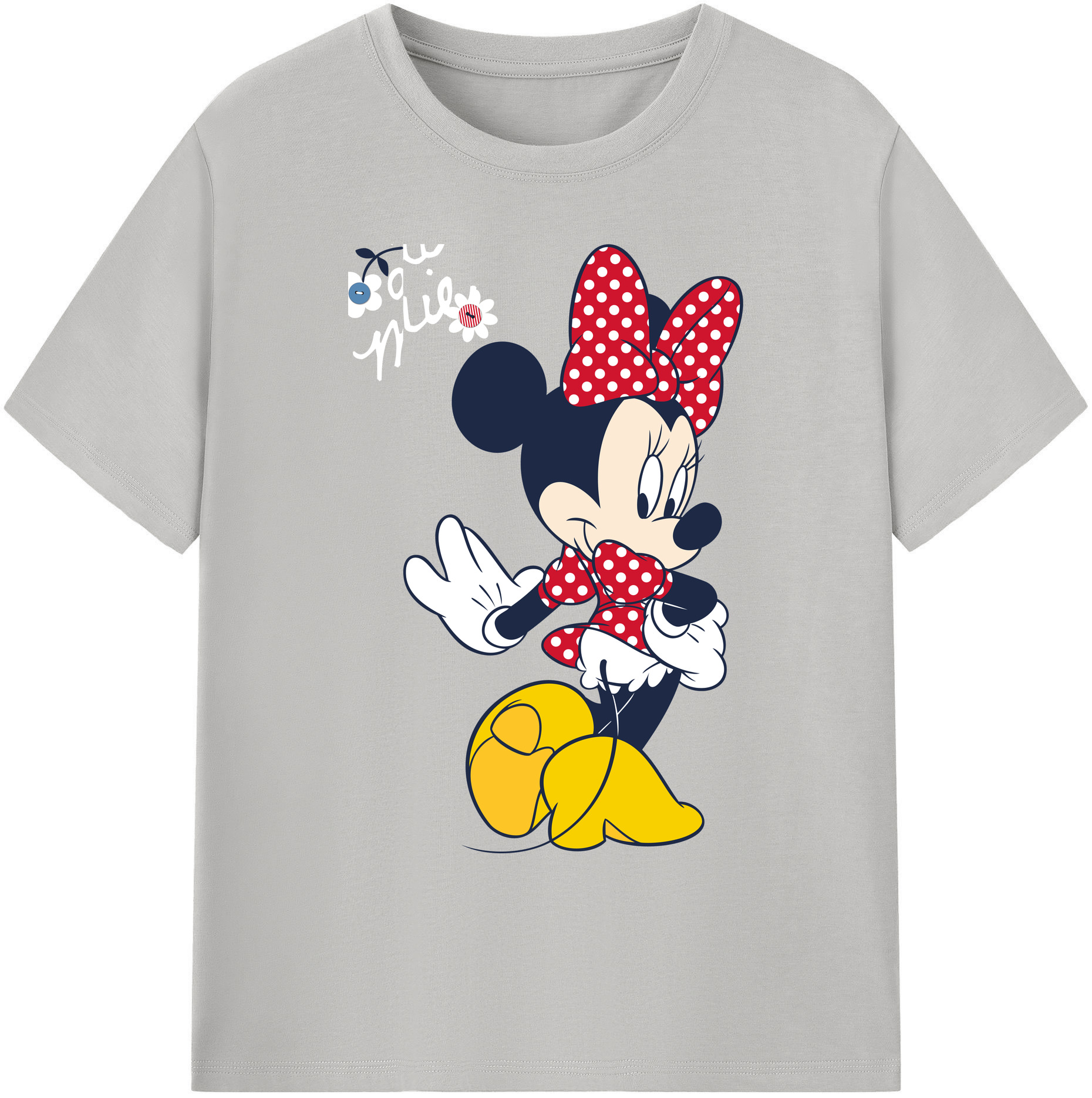 （画像用） ミッキーマウス Mickey Mouse 綿100％ メンズ半袖Tシャツ｜肌触りやわらか＆通気性