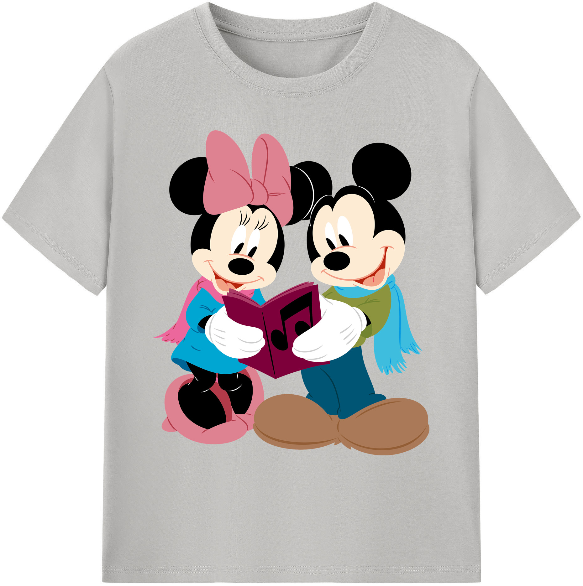 ミッキーマウス Mickey Mouse 綿100％ メンズ半袖Tシャツ｜肌触りやわらか＆通気性