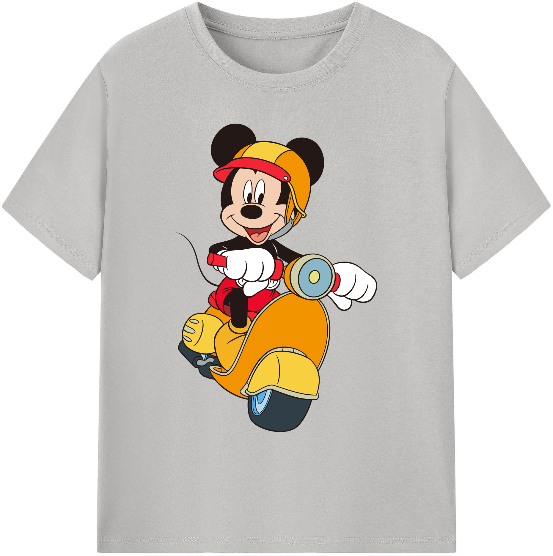 ミッキーマウス Mickey Mouse 綿100％ メンズ半袖Tシャツ｜肌触りやわらか＆通気性