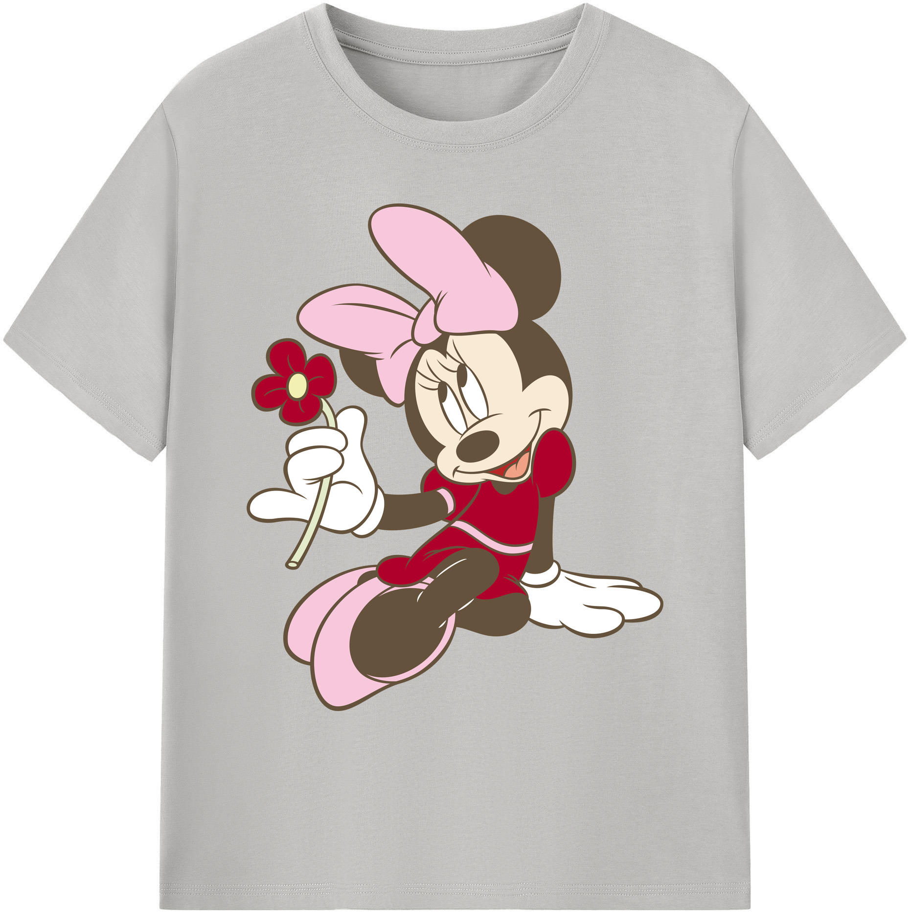 ミッキーマウス Mickey Mouse 綿100％ メンズ半袖Tシャツ｜肌触りやわらか＆通気性
