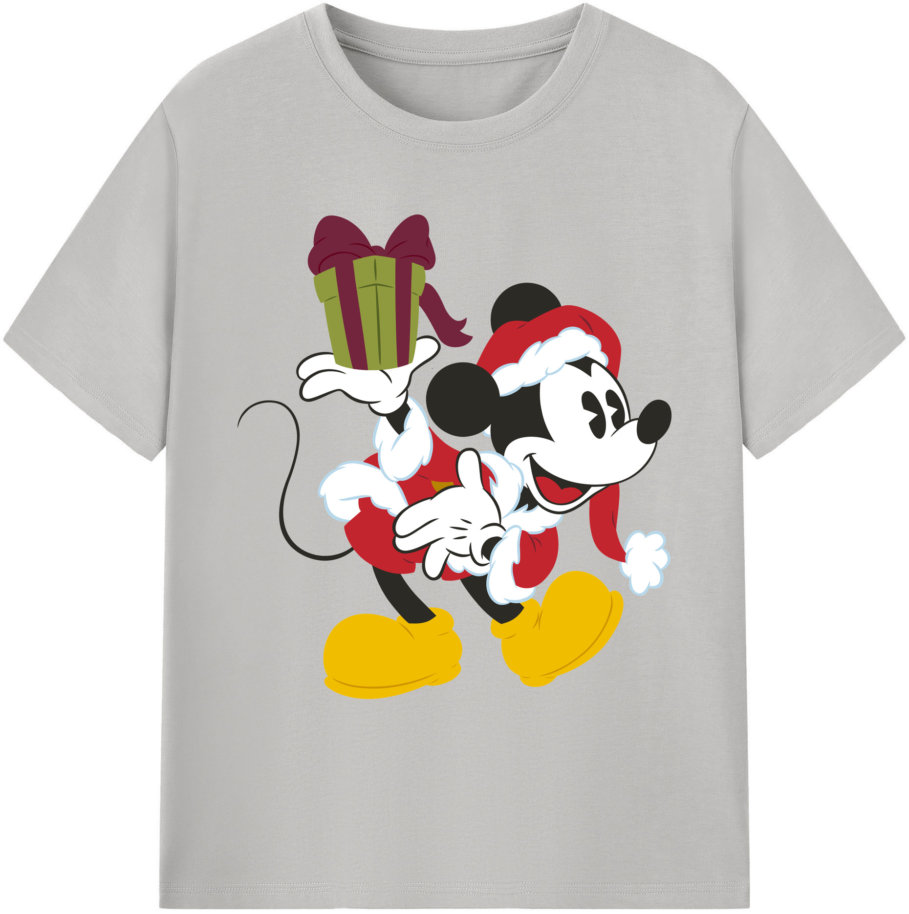 ミッキーマウス Mickey Mouse 綿100％ メンズ半袖Tシャツ｜肌触りやわらか＆通気性