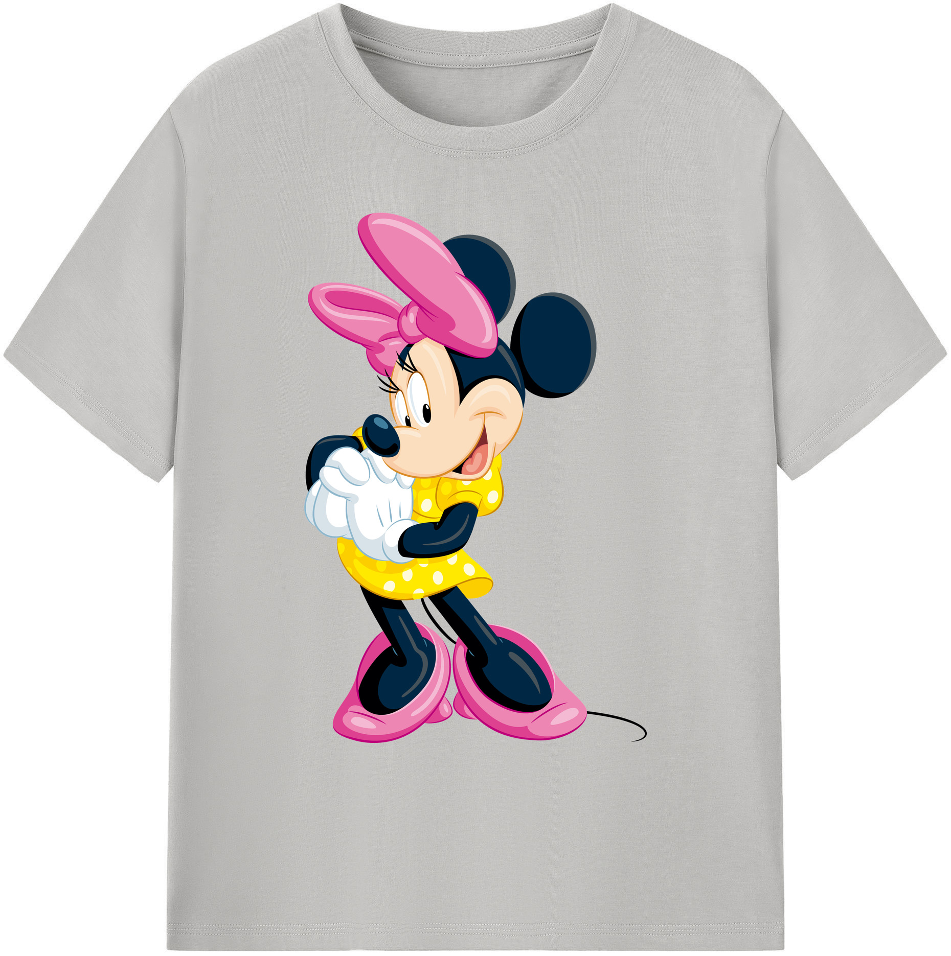 ミッキーマウス Mickey Mouse 綿100％ メンズ半袖Tシャツ｜肌触りやわらか＆通気性