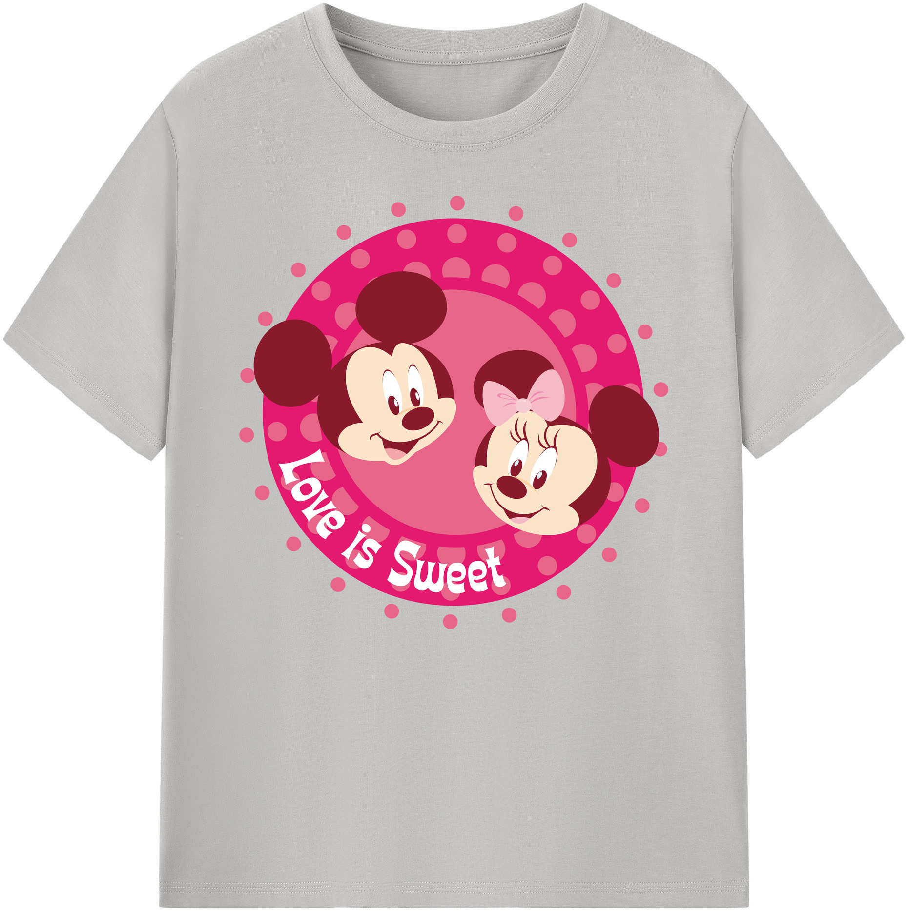 ミッキーマウス Mickey Mouse 綿100％ メンズ半袖Tシャツ｜肌触りやわらか＆通気性