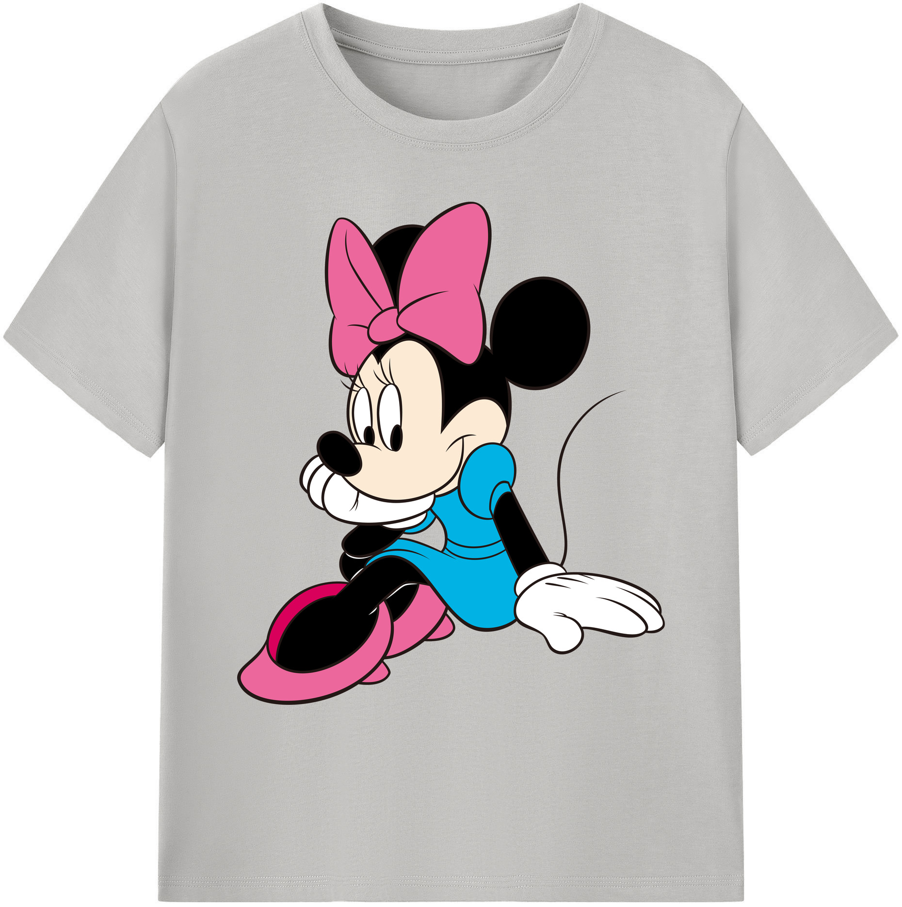 ミッキーマウス Mickey Mouse 綿100％ メンズ半袖Tシャツ｜肌触りやわらか＆通気性
