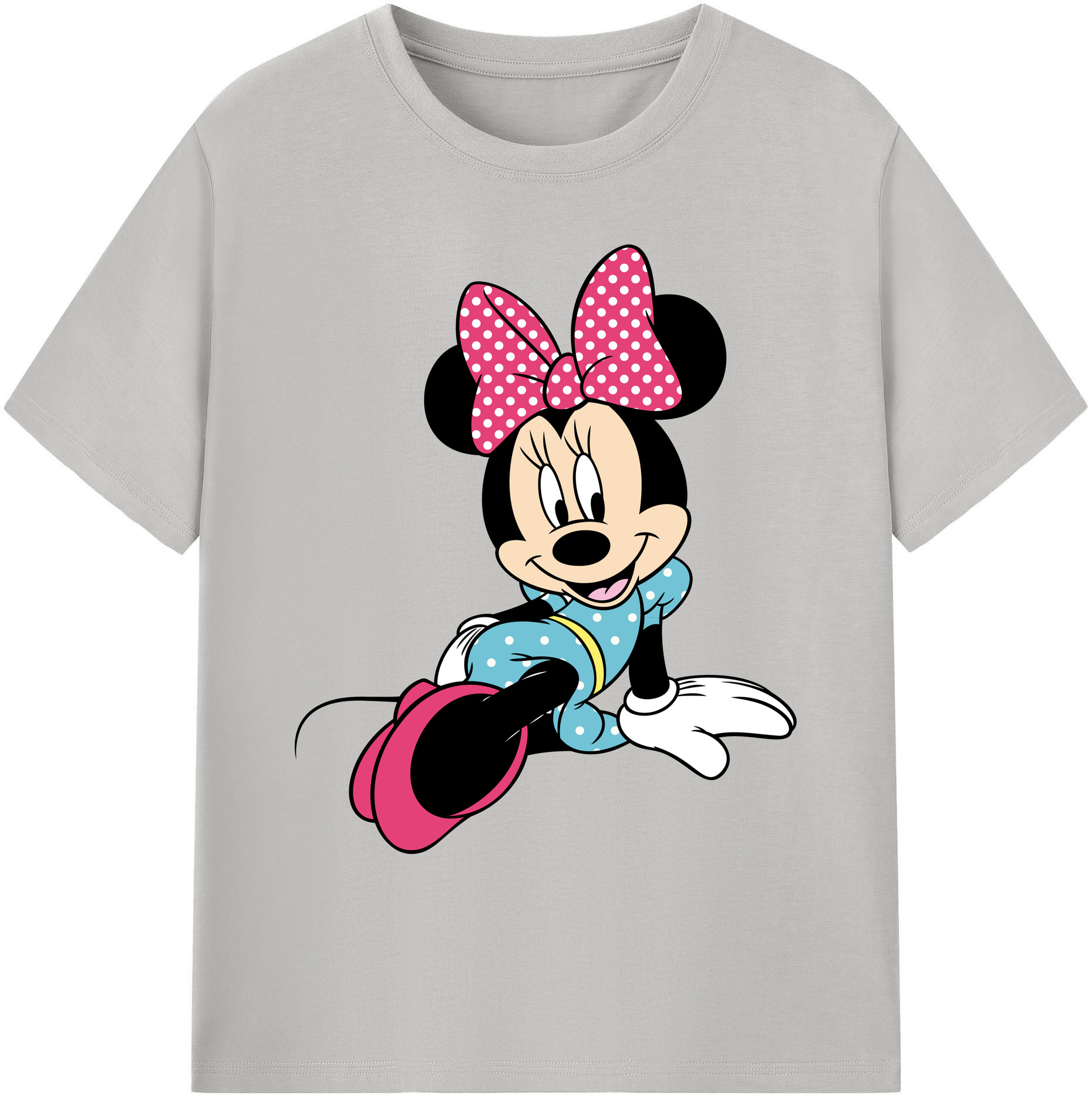 ミッキーマウス Mickey Mouse 綿100％ メンズ半袖Tシャツ｜肌触りやわらか＆通気性