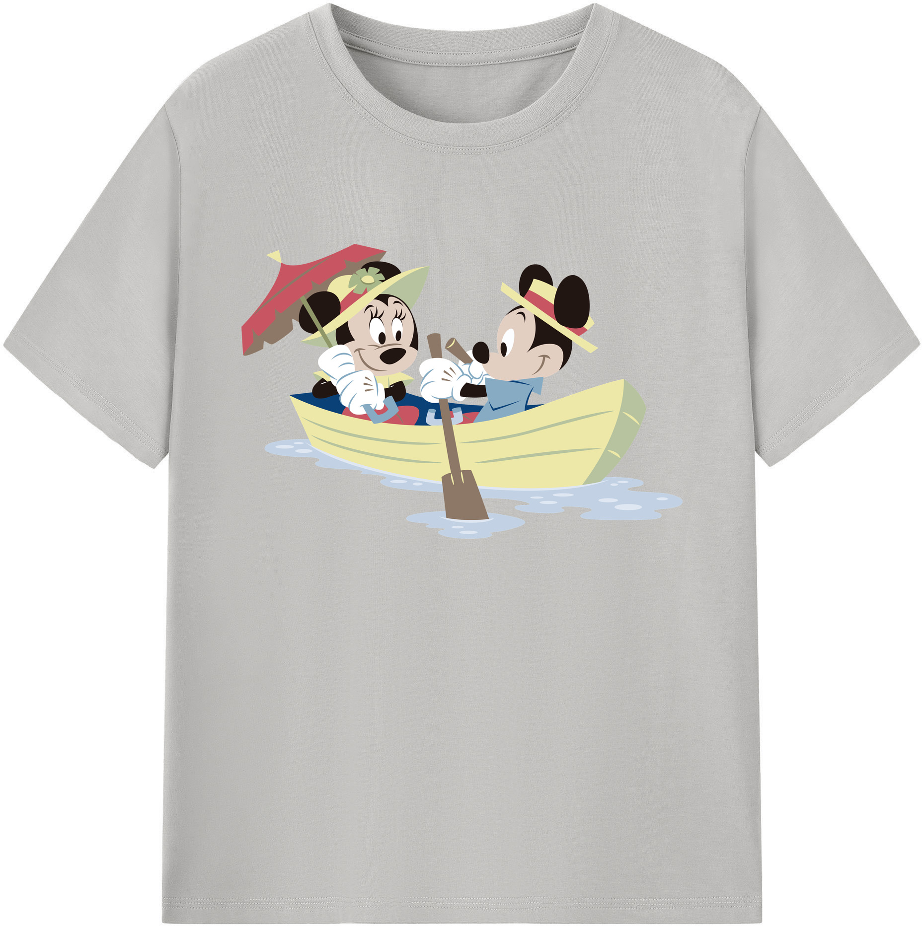ミッキーマウス Mickey Mouse 綿100％ メンズ半袖Tシャツ｜肌触りやわらか＆通気性