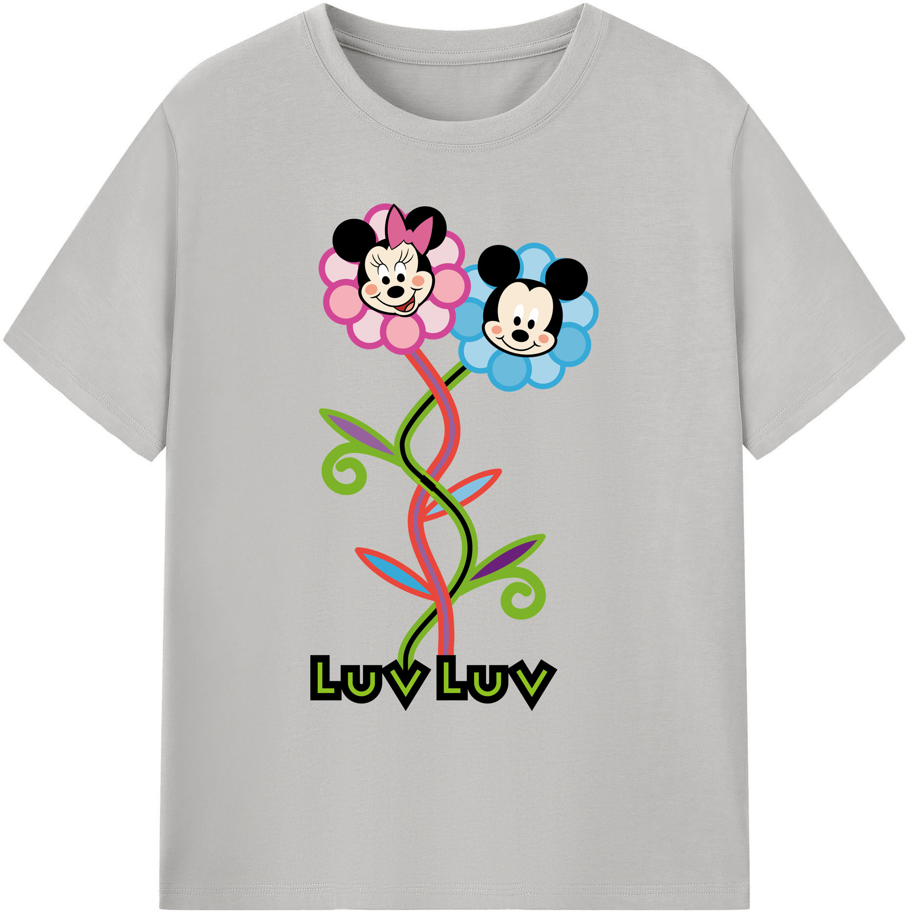 （画像用） ミッキーマウス Mickey Mouse 綿100％ メンズ半袖Tシャツ｜肌触りやわらか＆通気性