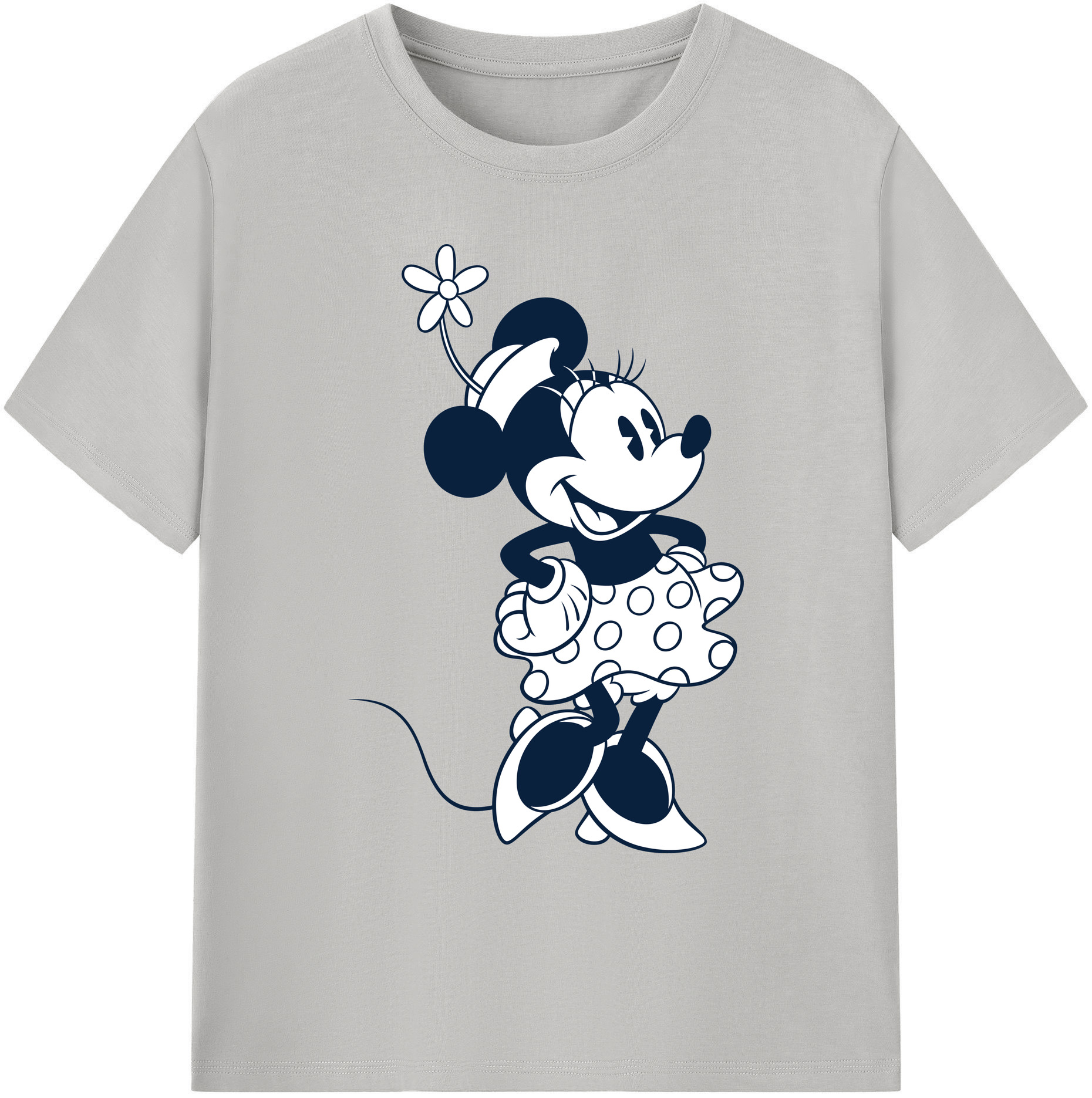 ミッキーマウス Mickey Mouse 綿100％ メンズ半袖Tシャツ｜肌触りやわらか＆通気性